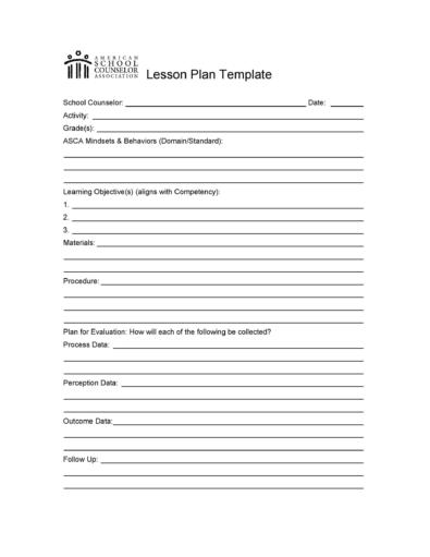 44 FREE Lesson Plan Templates [Common Core, Preschool, Weekly]