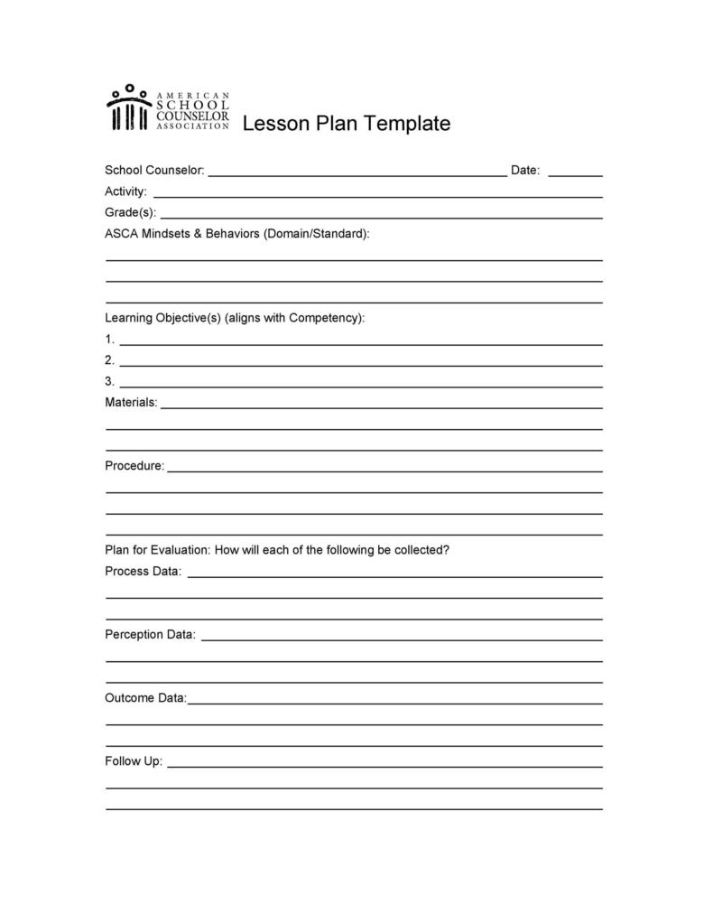44 FREE Lesson Plan Templates [Common Core, Preschool, Weekly]
