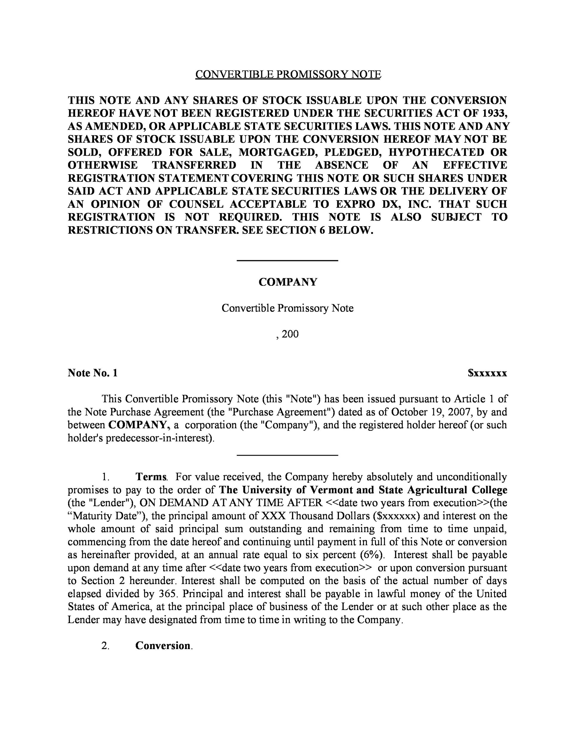 assignment of promissory note sample