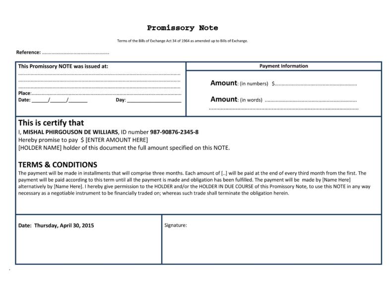 50+ FREE Promissory Note Templates [Secured & Unsecured ]