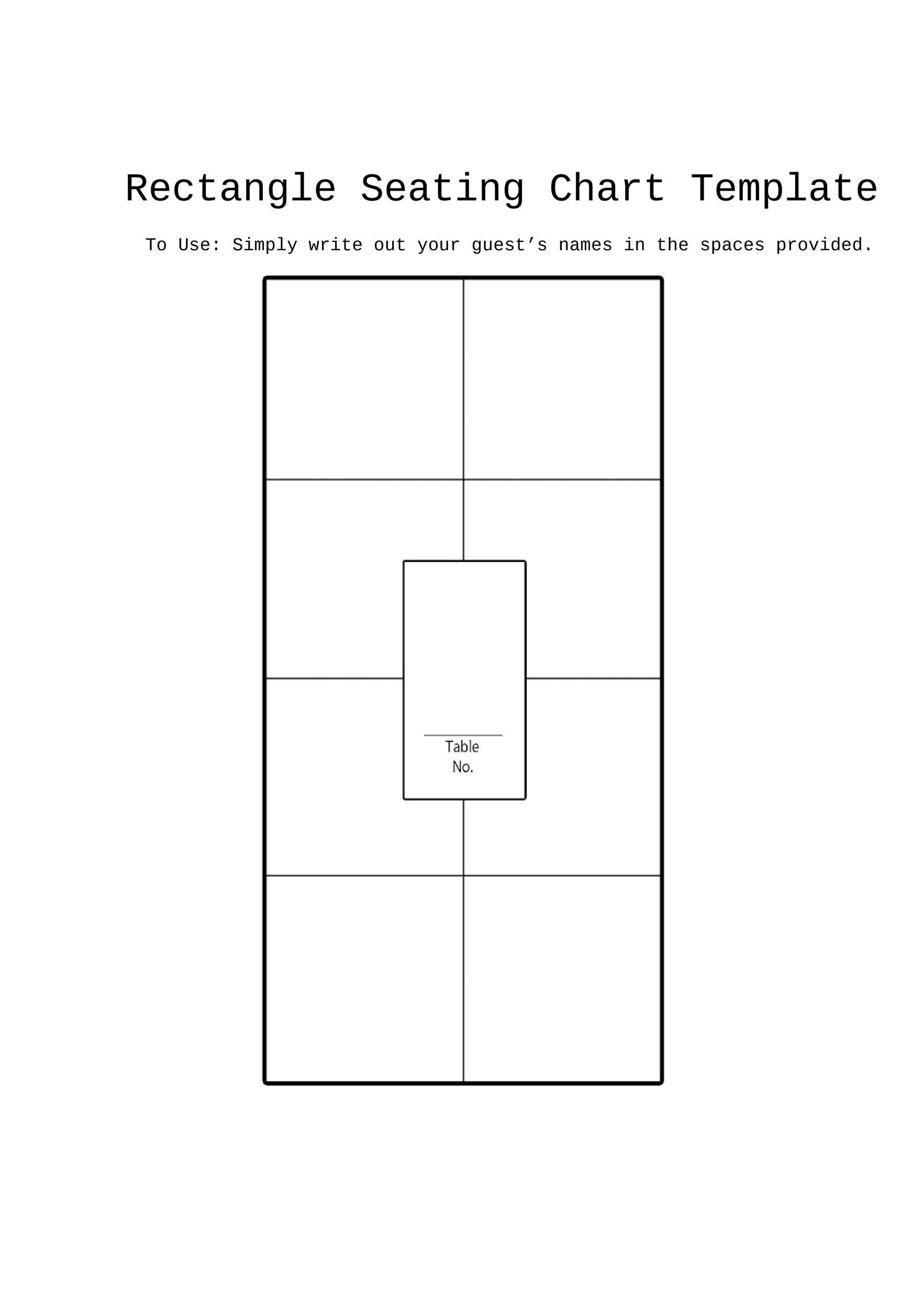 40+ Great Seating Chart Templates (Wedding, Classroom + more)