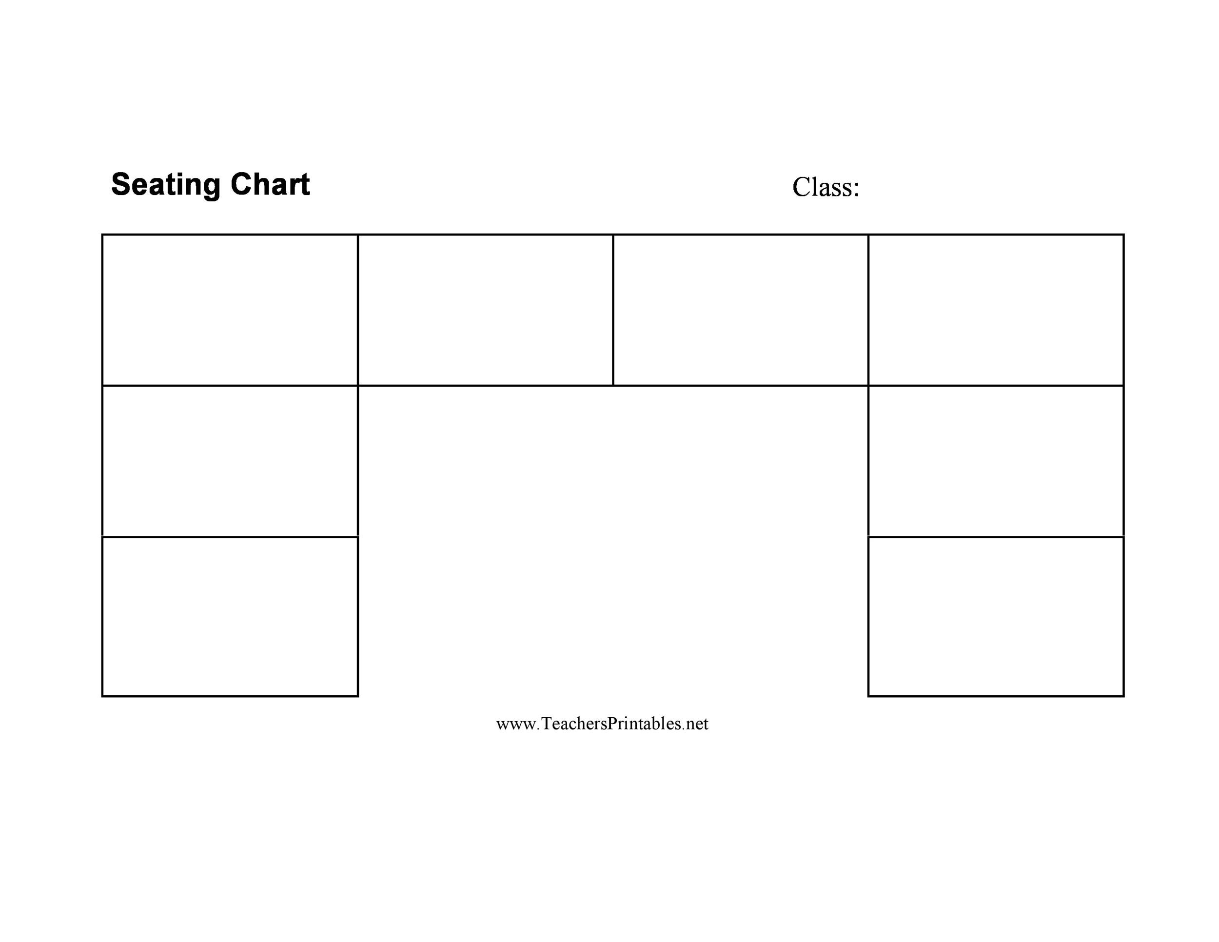 Seating Chart Template 15