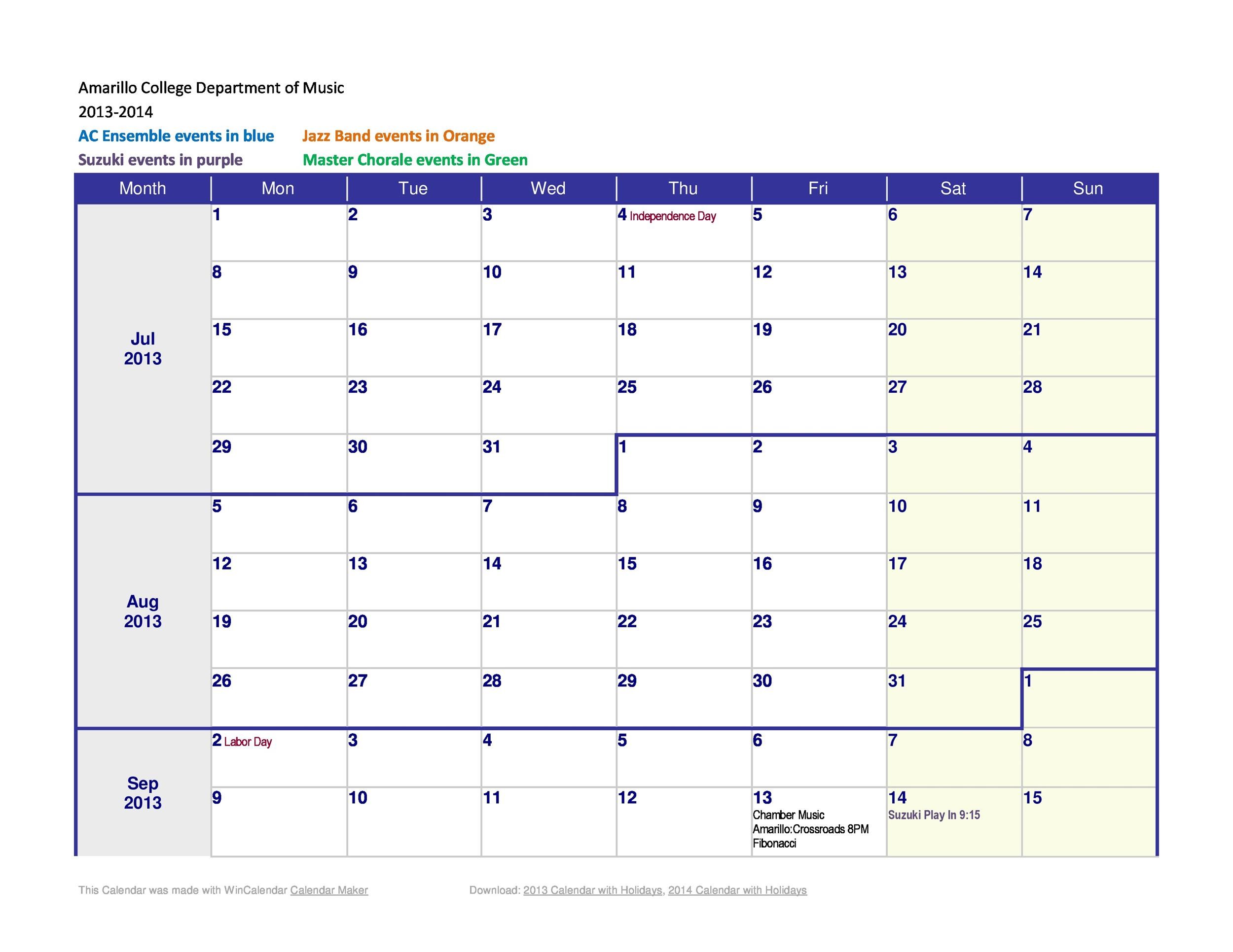 Free weekly calendar template 24