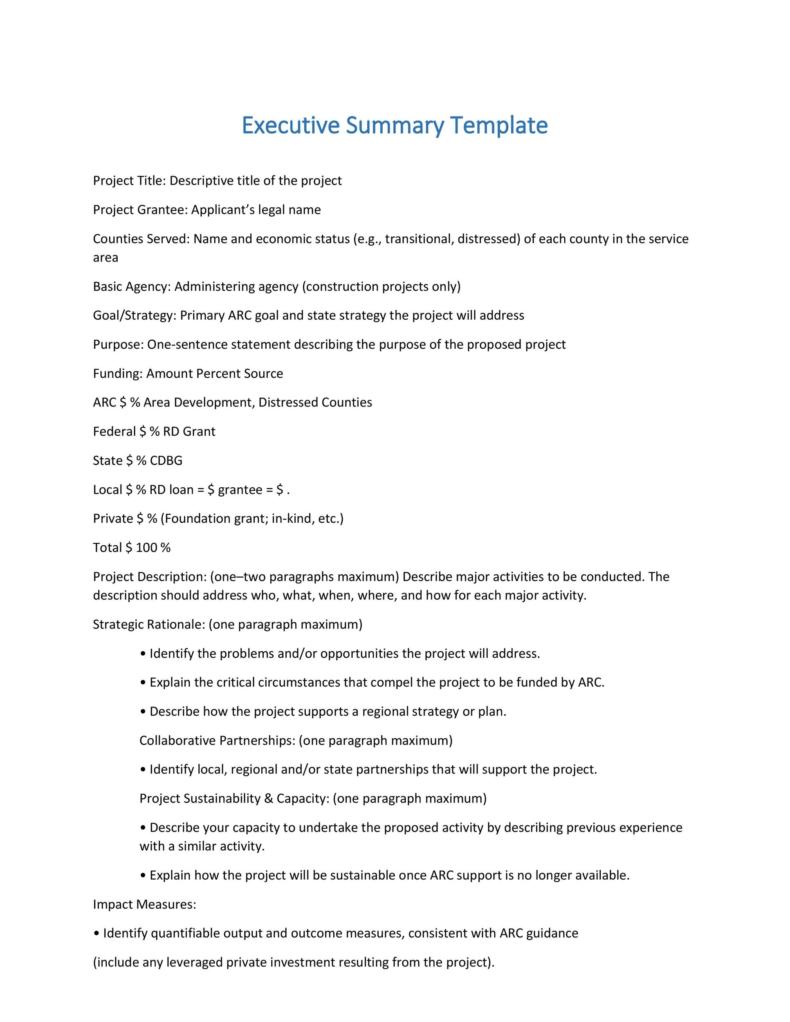 30  Perfect Executive Summary Examples Templates ᐅ TemplateLab