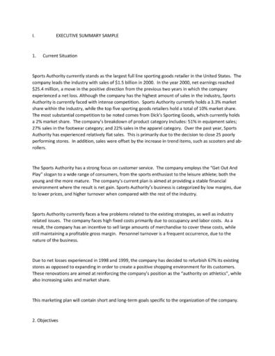 Free Executive Summary Template 22