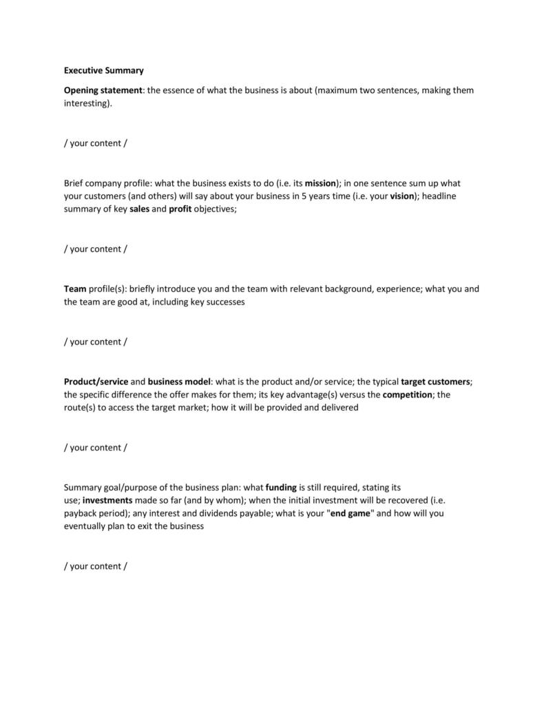 Apa Executive Summary Template Word Apa Executive Summary Template Word
