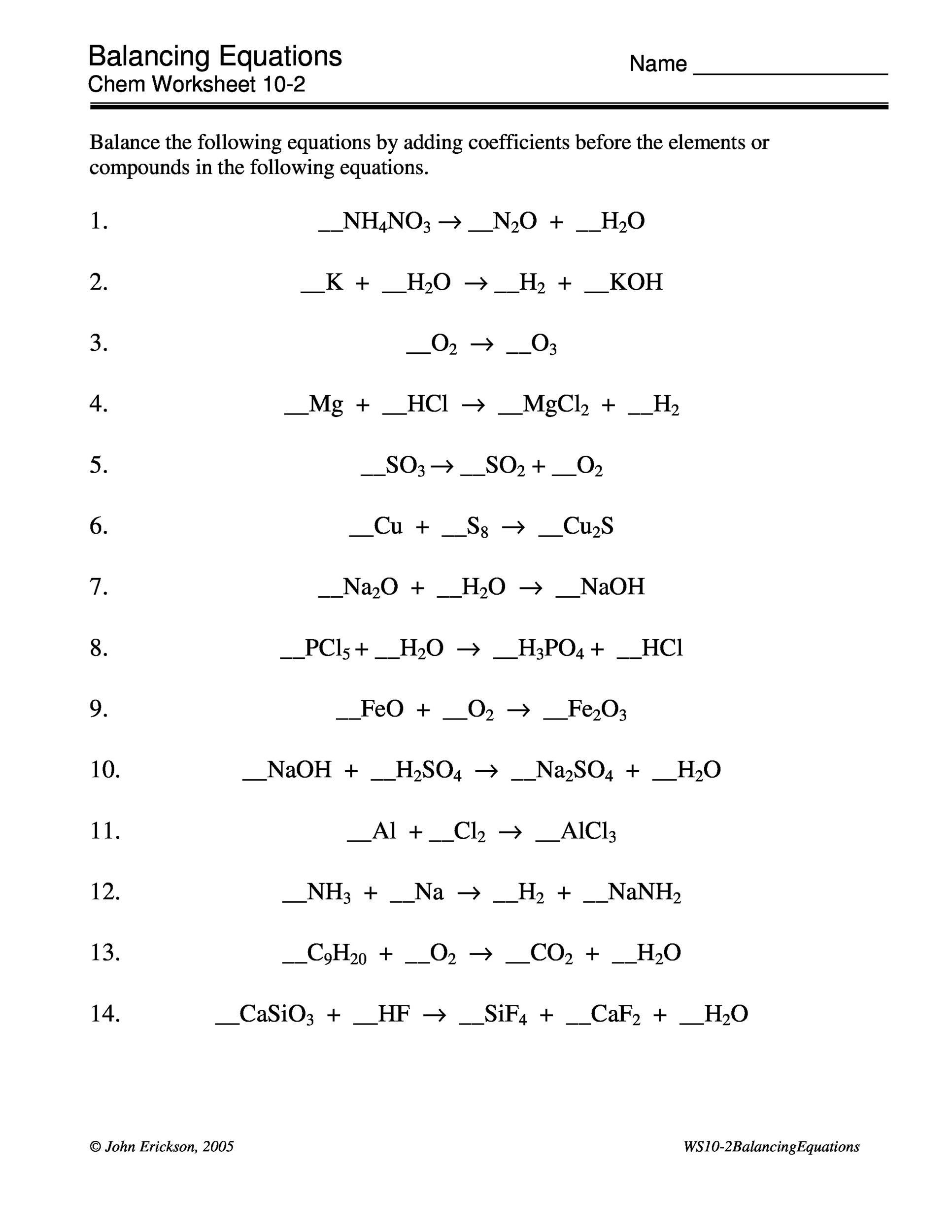 Free balancing equations 42