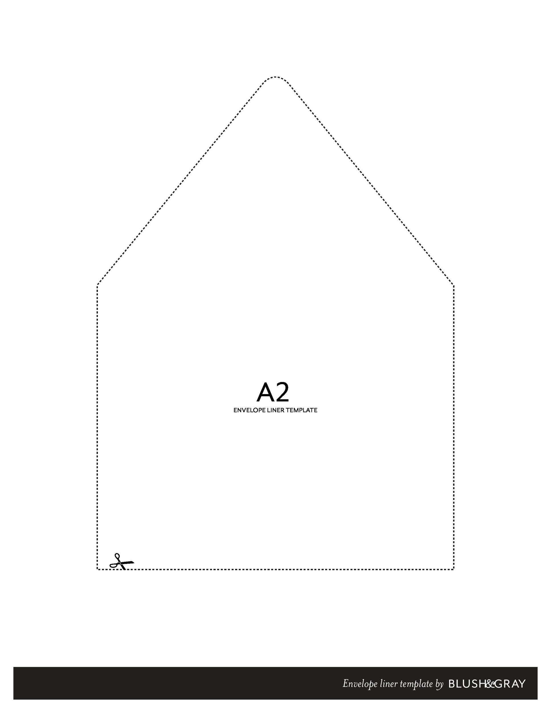 a2 envelope address template