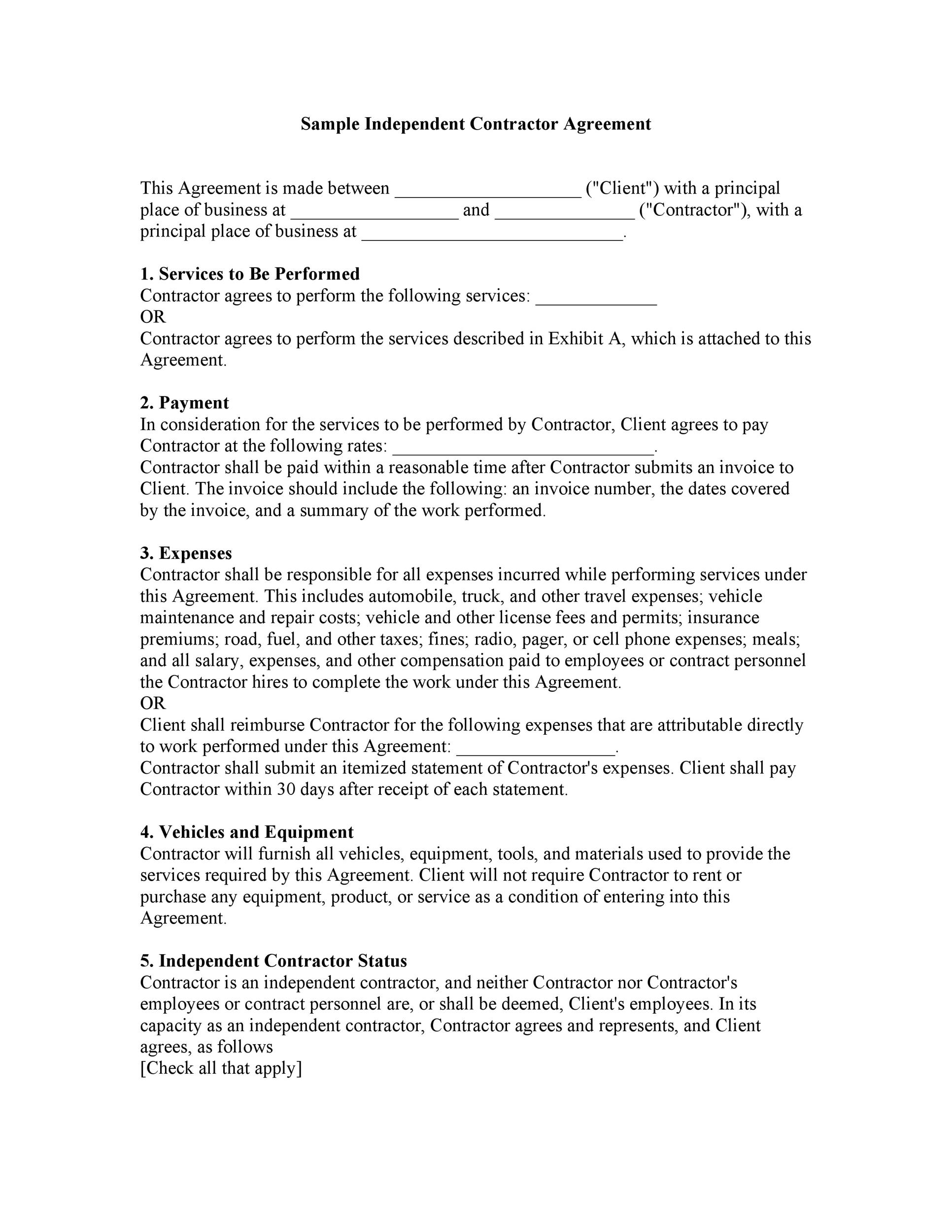 Independent Contractor Termination Letter Sample from templatelab.com