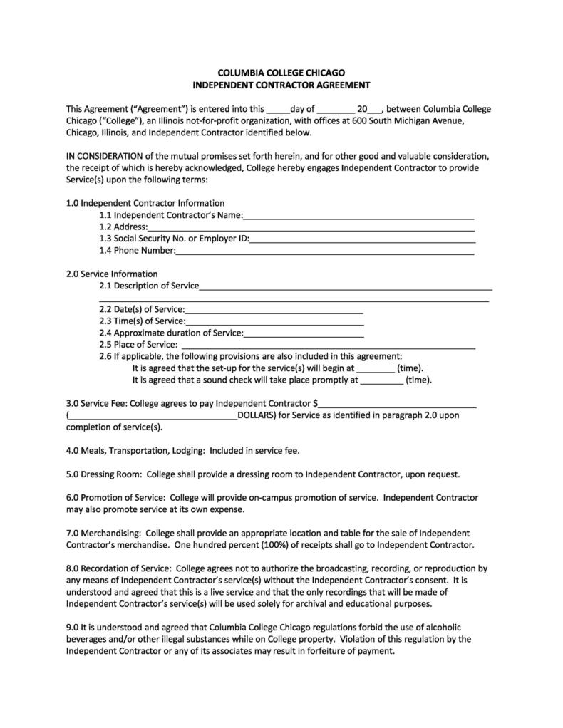 50+ Simple Independent Contractor Agreement Templates [FREE]