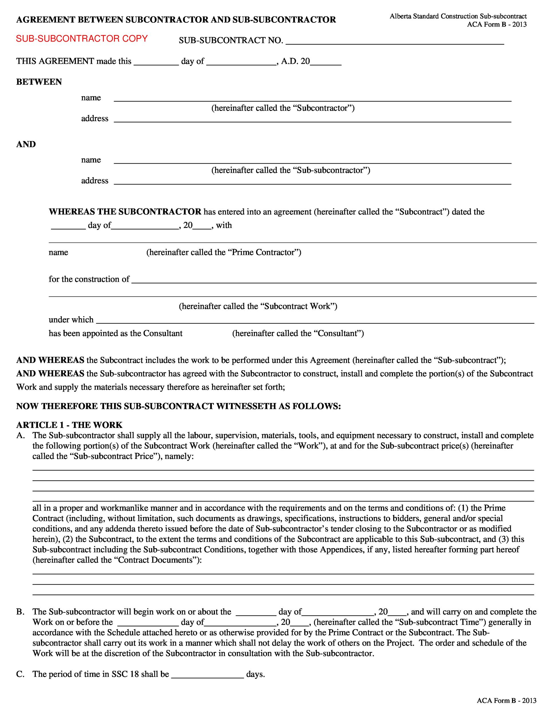 Free independent contractor agreement 51