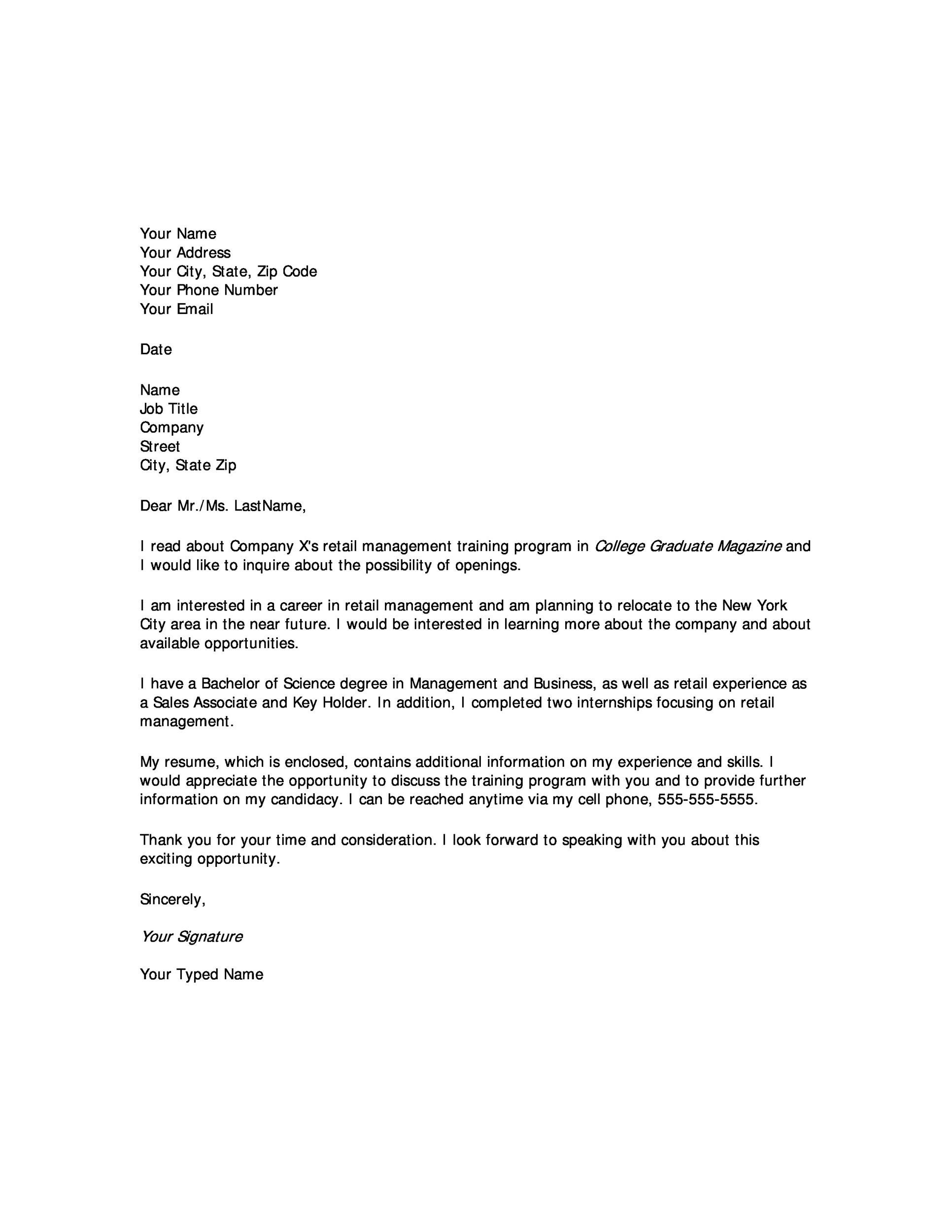 Thank You Letter To Potential Employer from templatelab.com