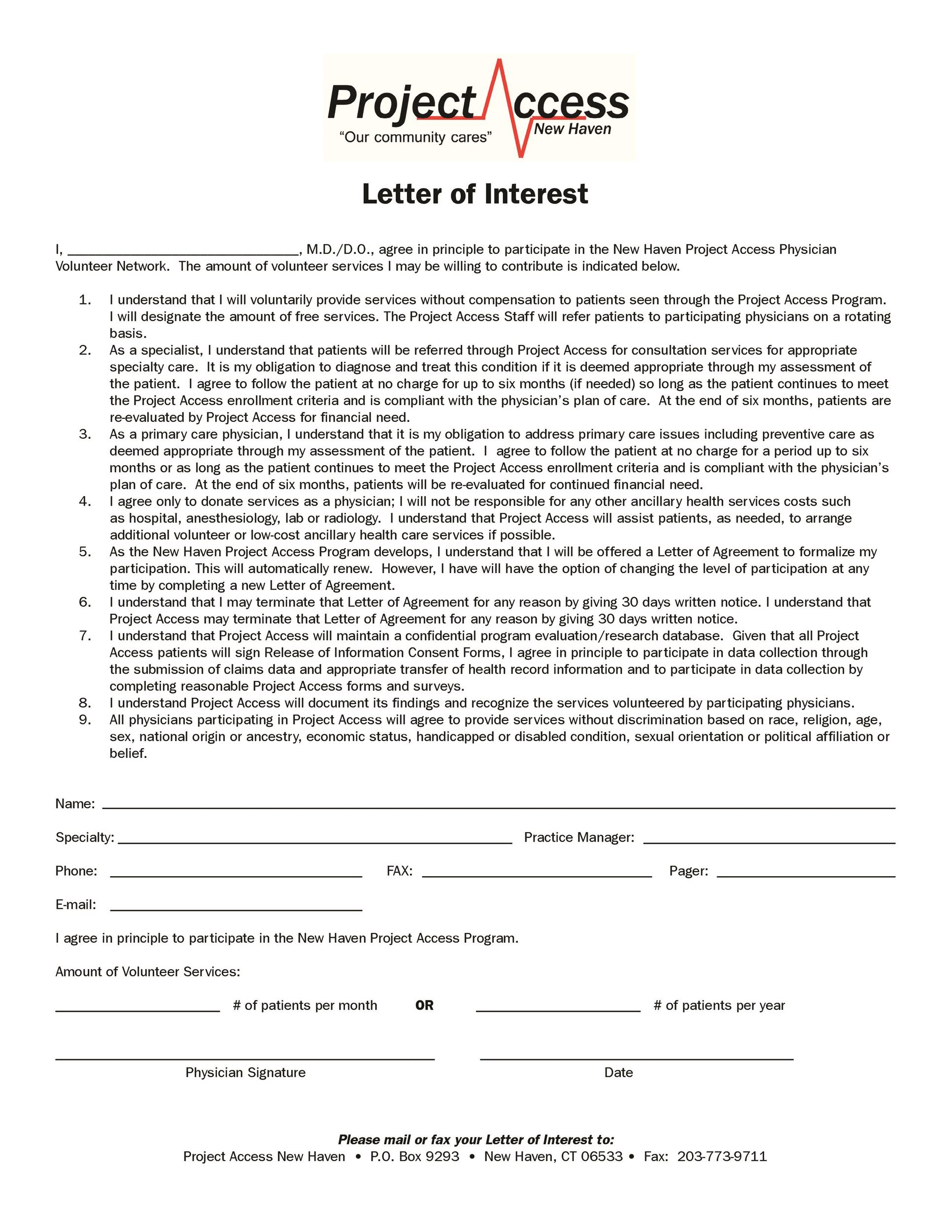Free letter of interest 35