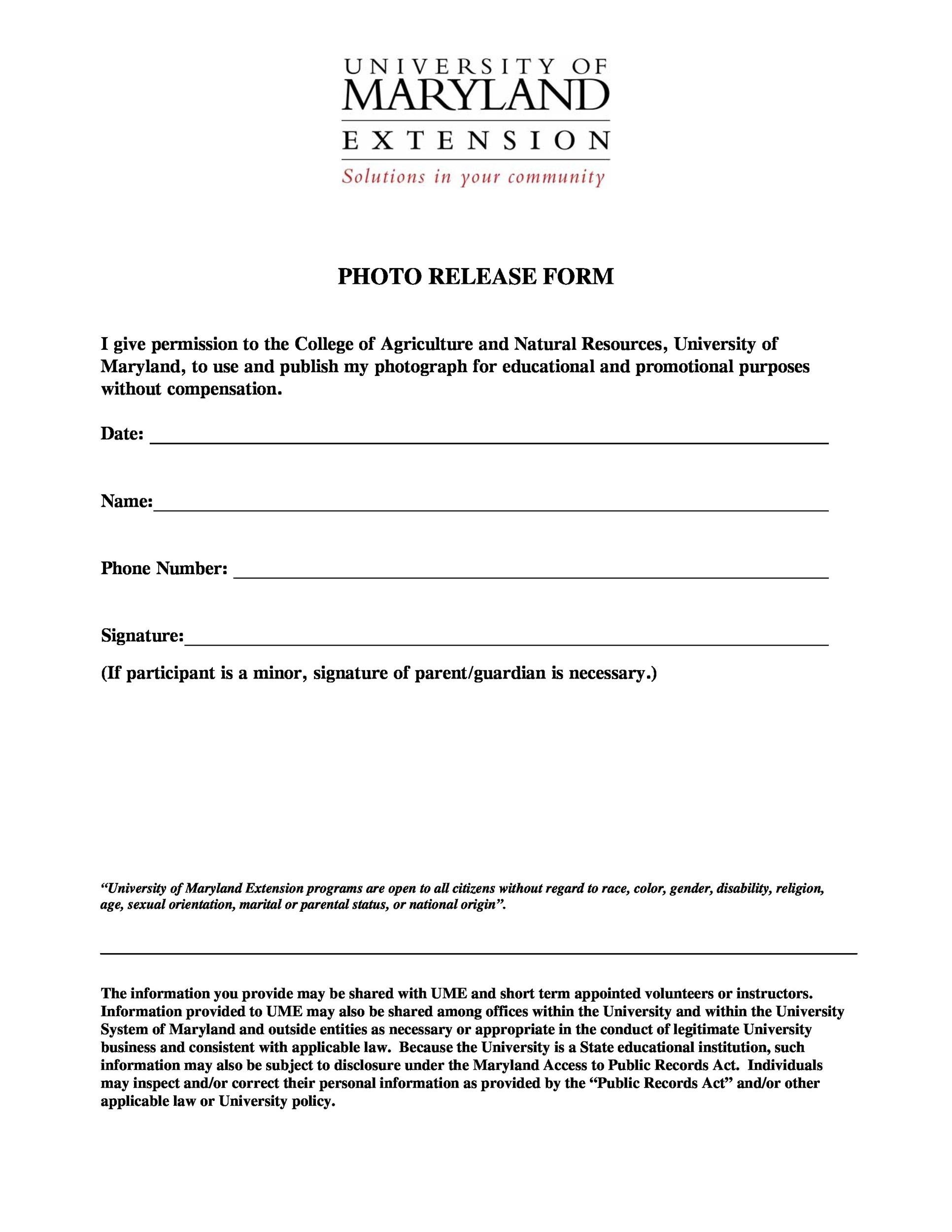 Client Release Form Template Printable Templates