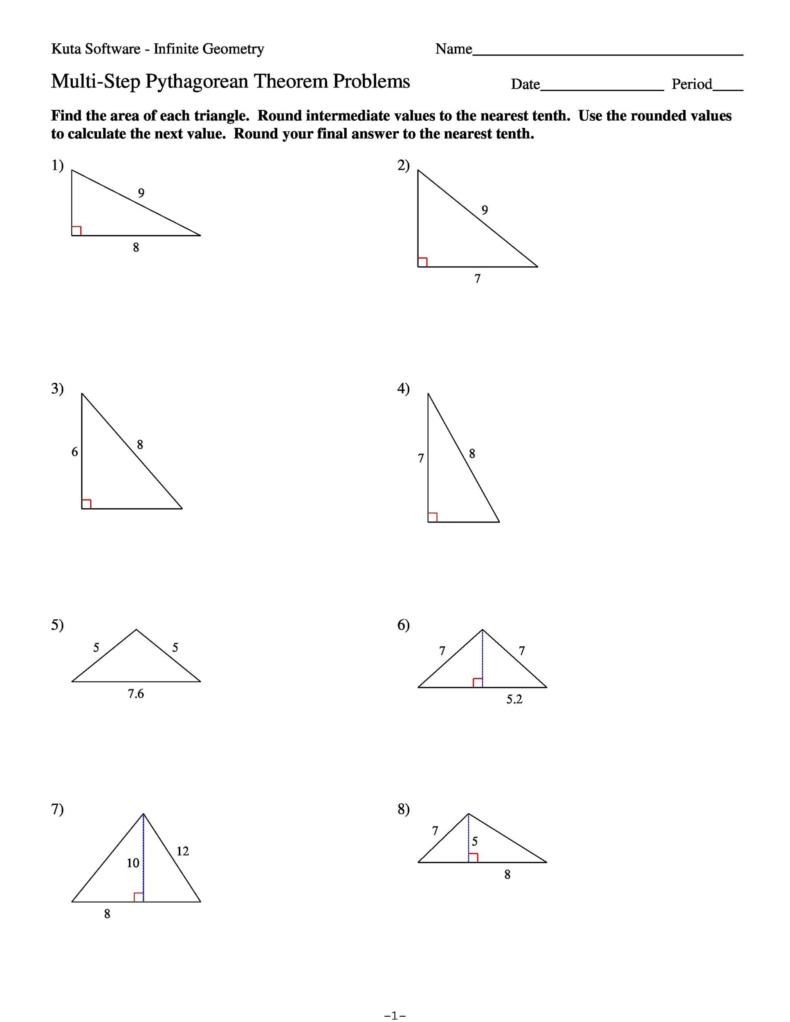Pythagorean Theorem Practice Worksheet Answers