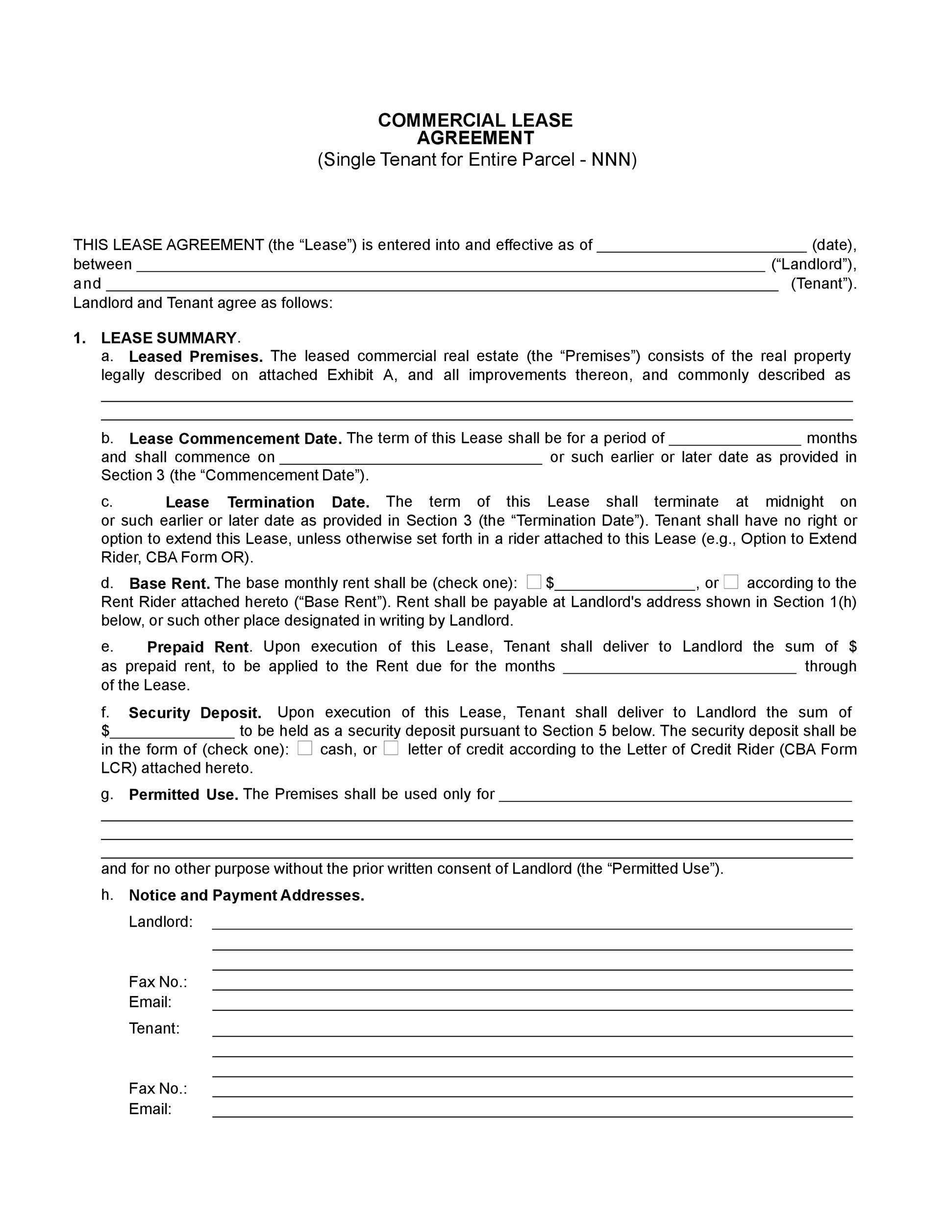 commercial lease assignment