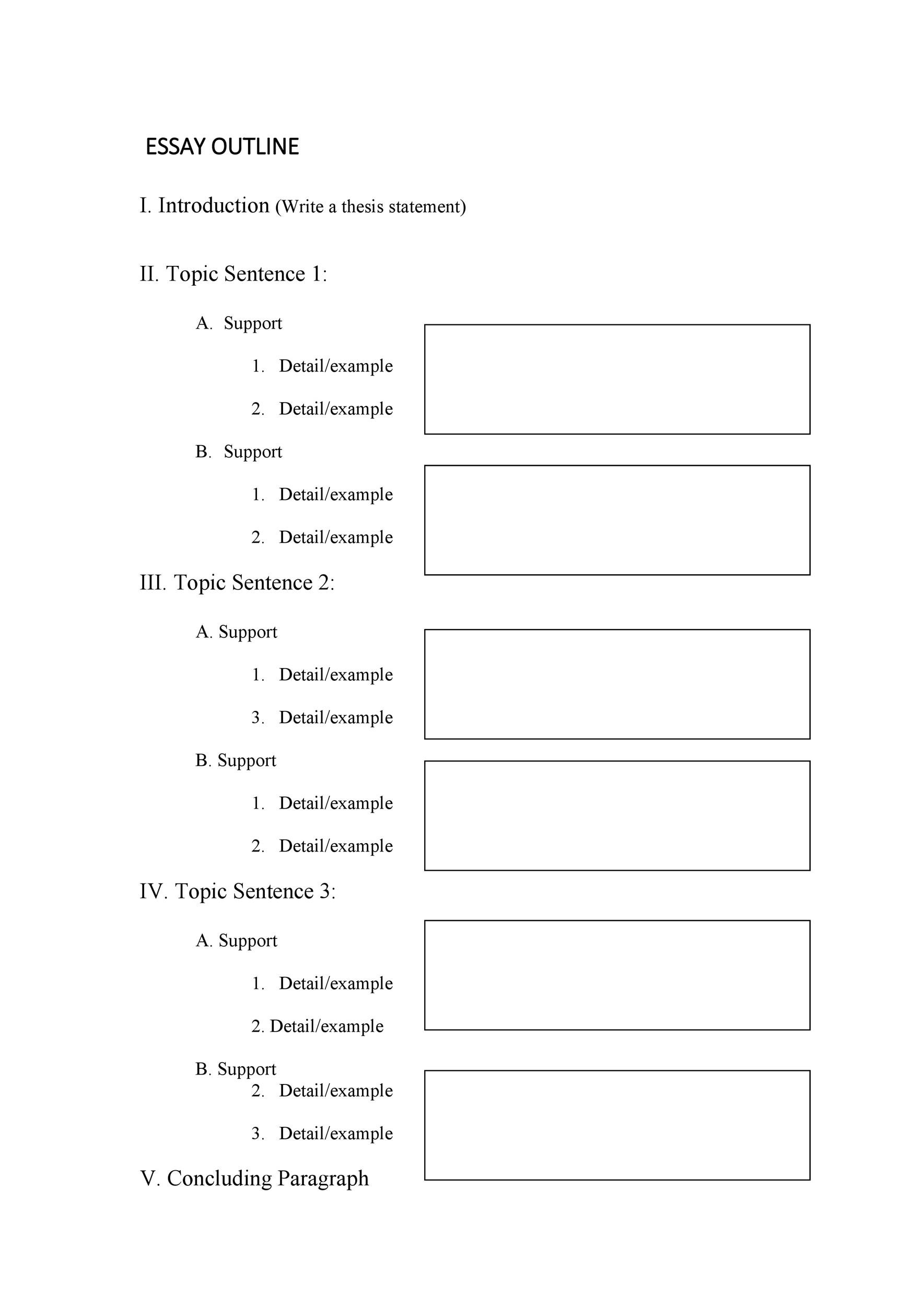 fill in outline template