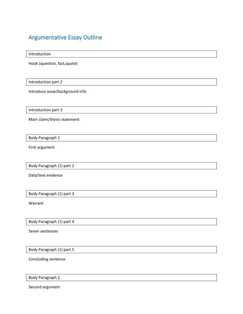 37 Outstanding Essay Outline Templates (Argumentative Narrative 37 Outstanding Essay Outline Templates (Argumentative Narrative