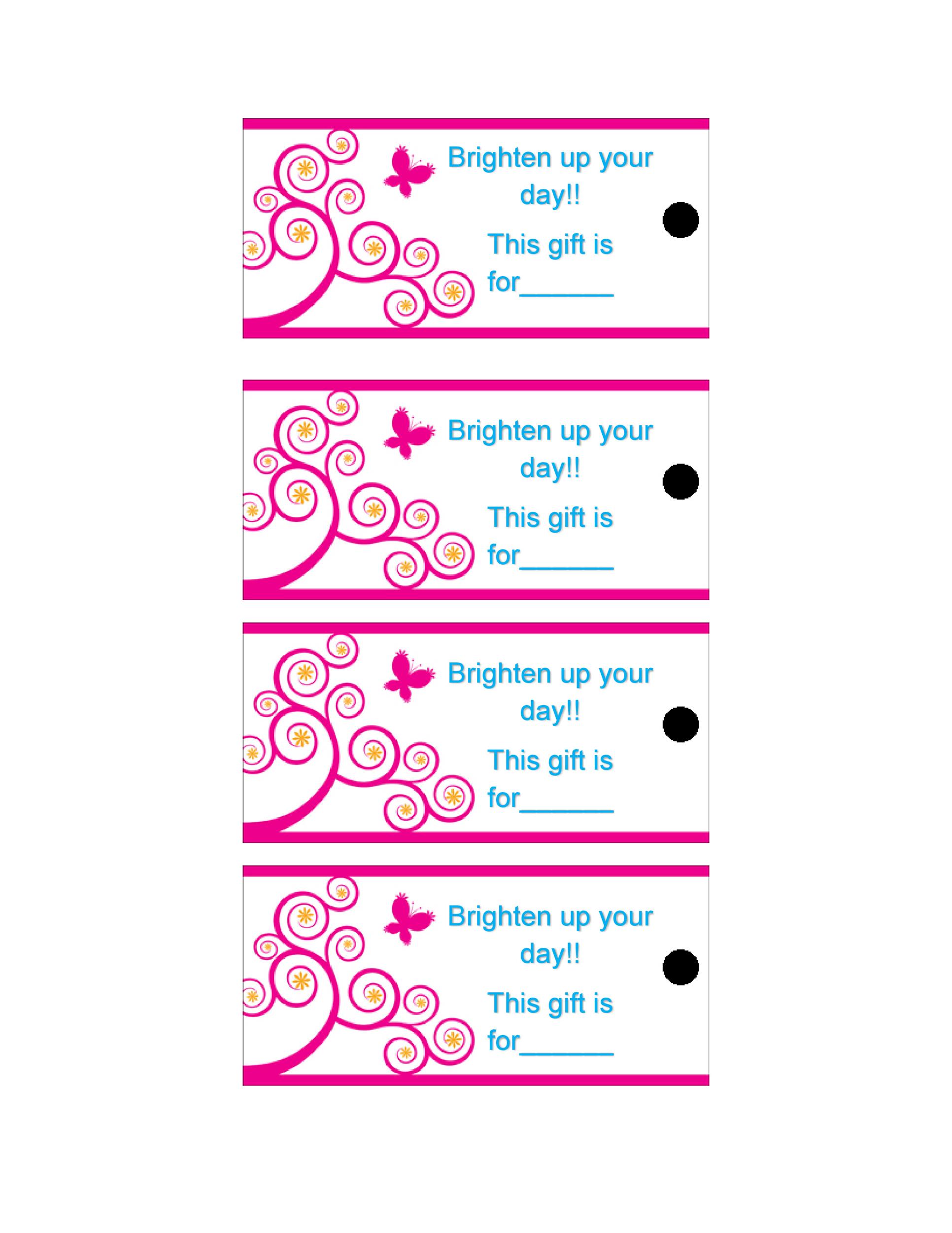Free Gift Tag Template 32