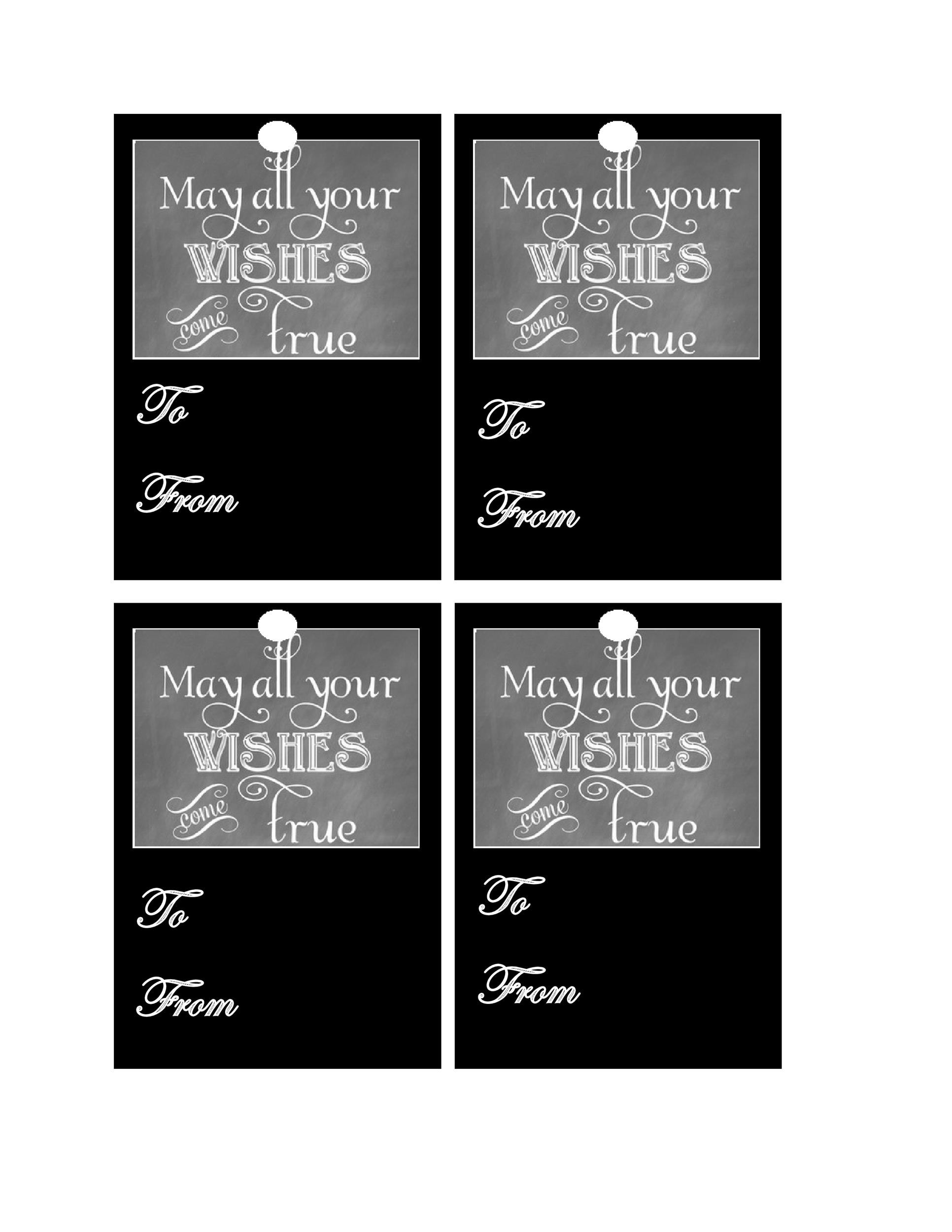 Free Gift Tag Template 35