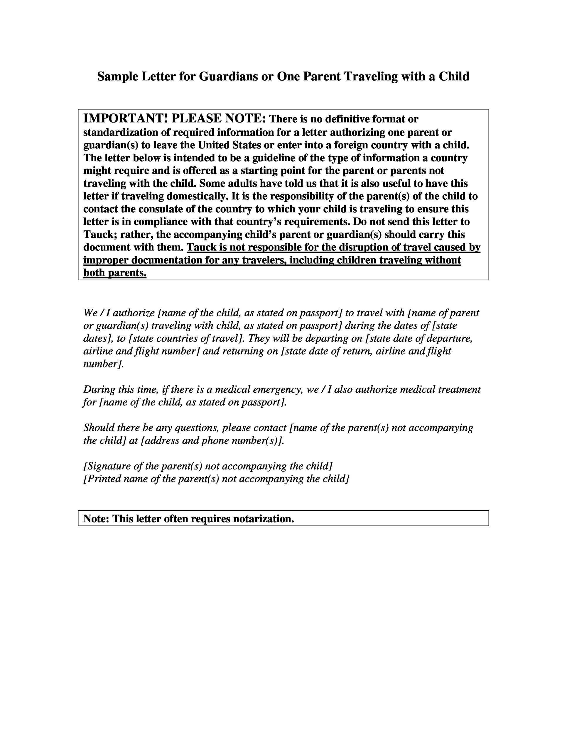 Free Notarized Letter Template 03