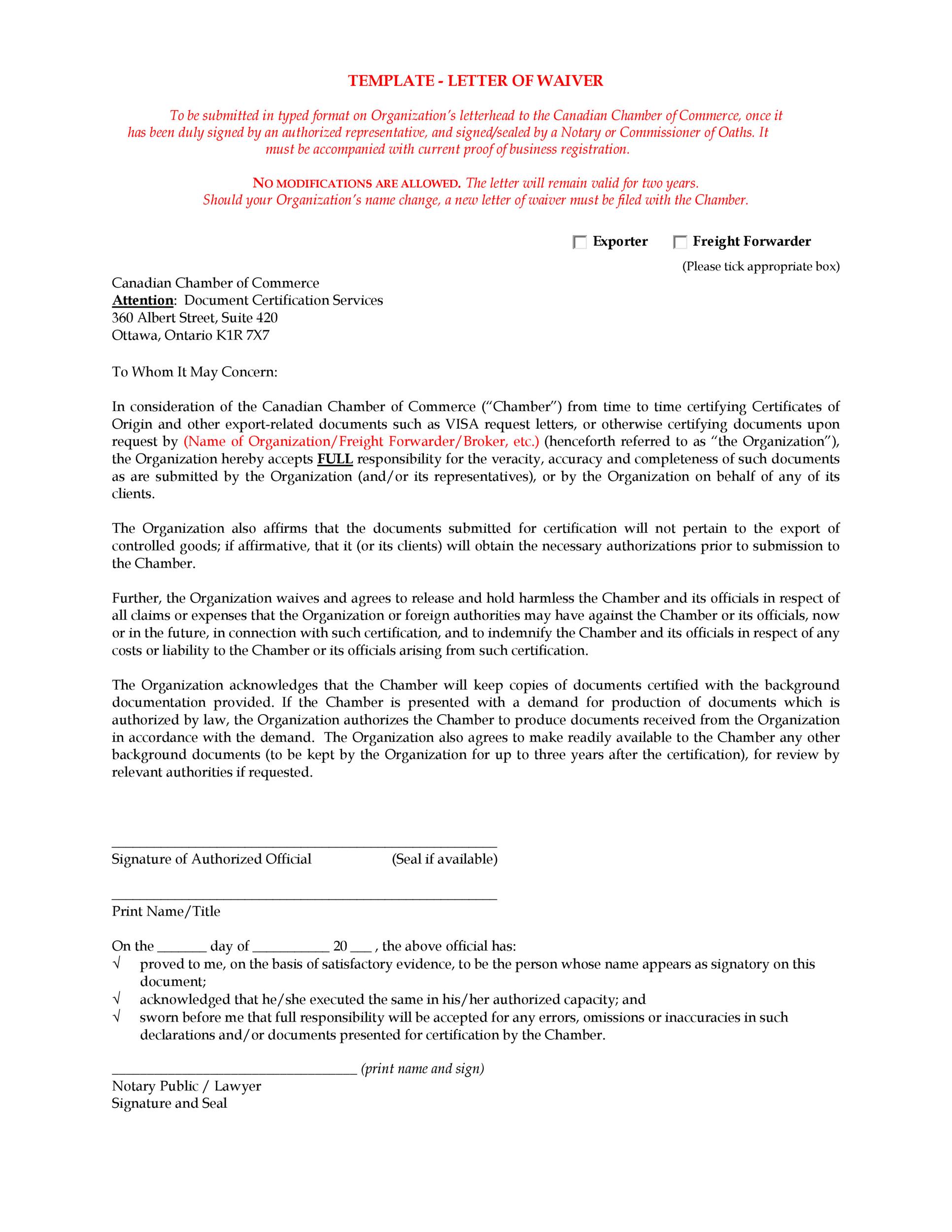 Free Notarized Letter Template 15