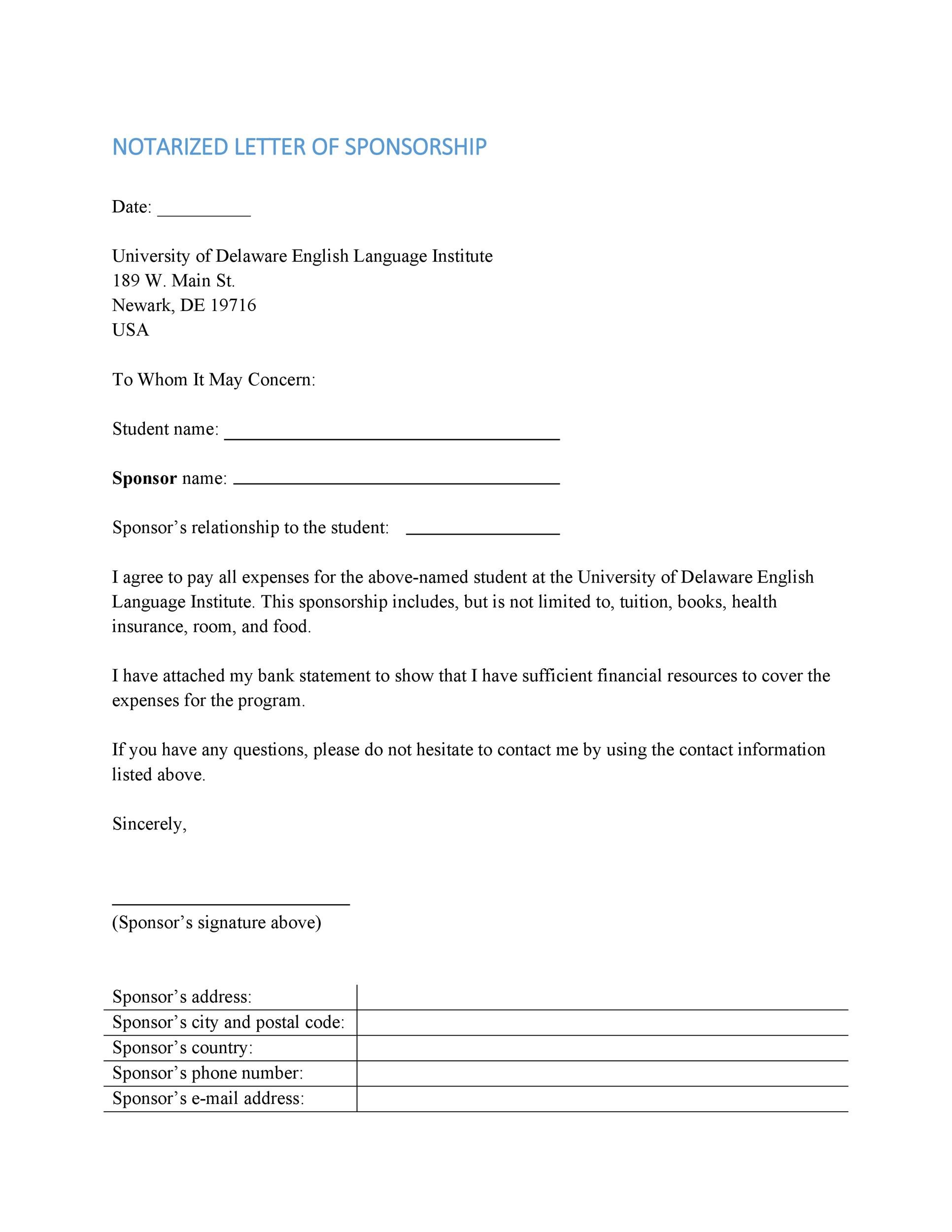 Free Notarized Letter Template 21