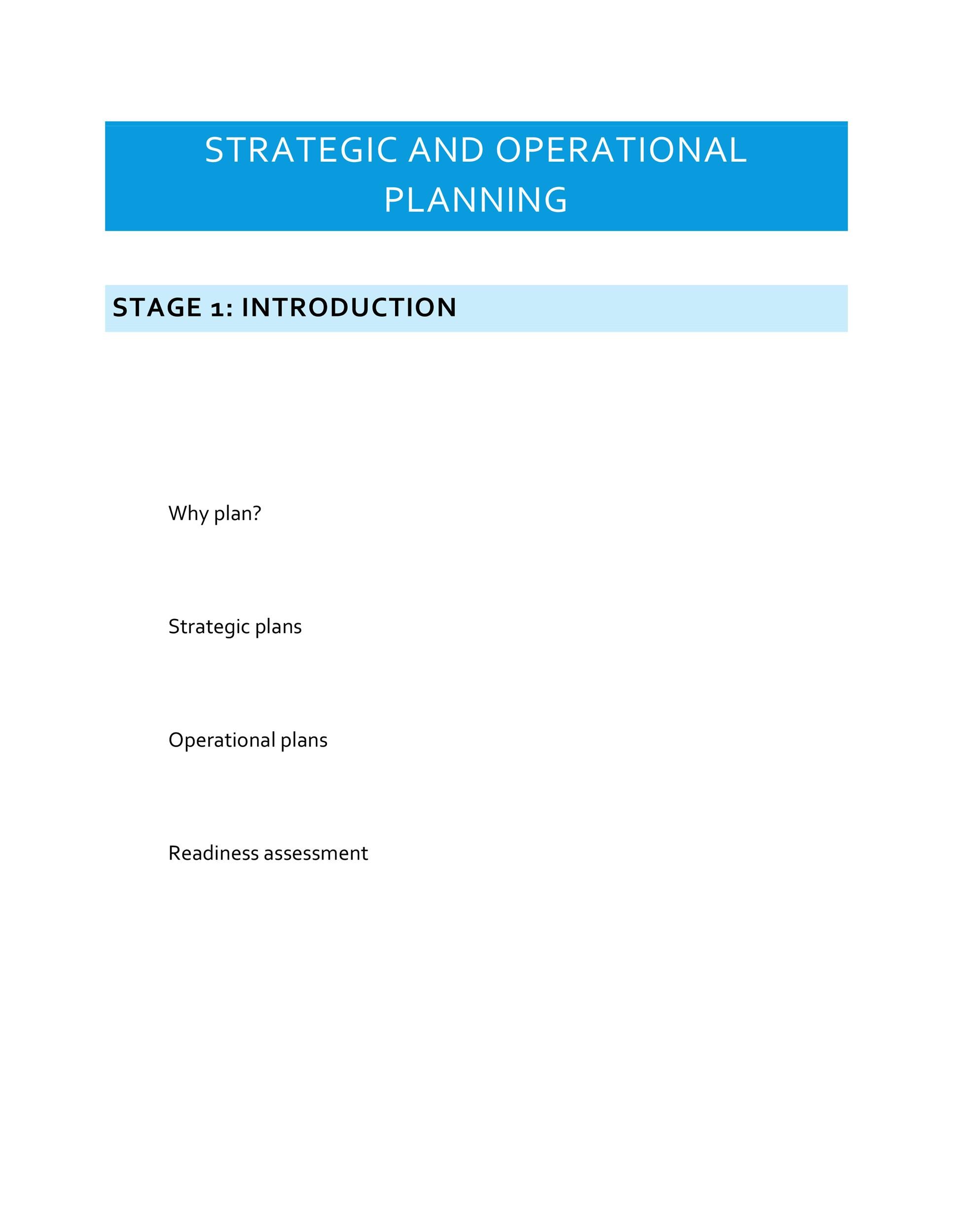 Free Strategic Plan Template 12