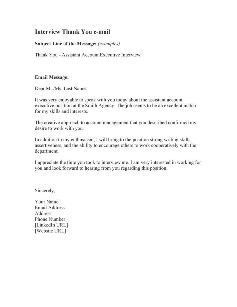 Thank You E Mail After Interview Template 01 790x1022 