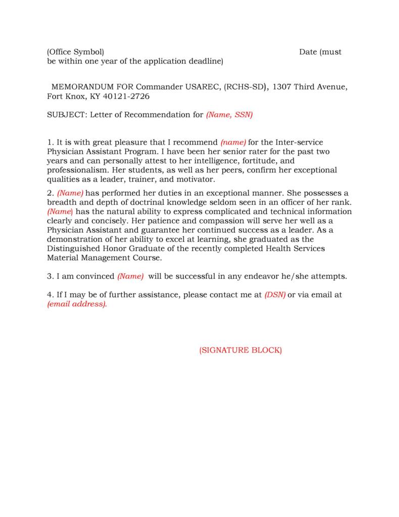 43 FREE Letter of Recommendation Templates & Samples