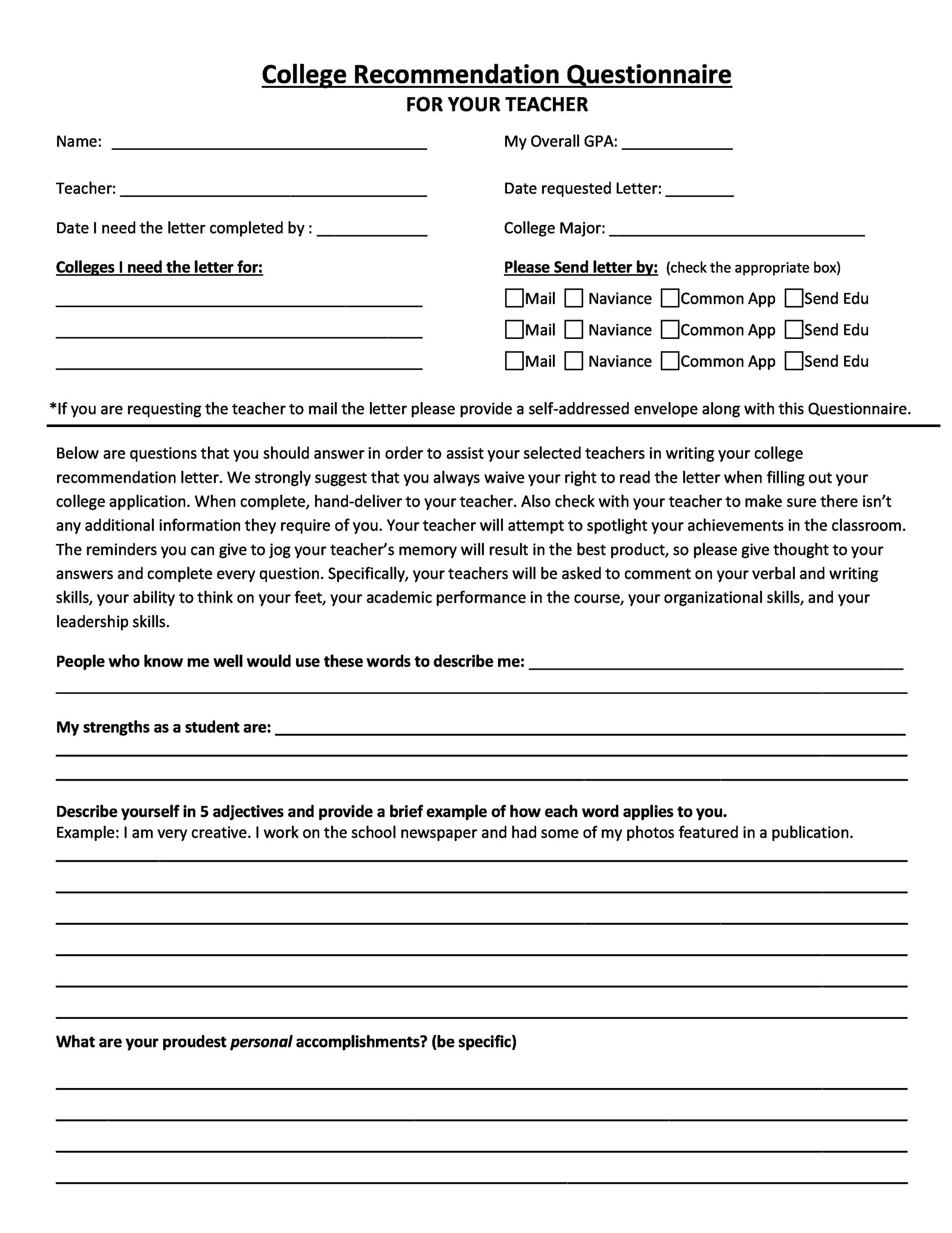 Letter Of Reference Free