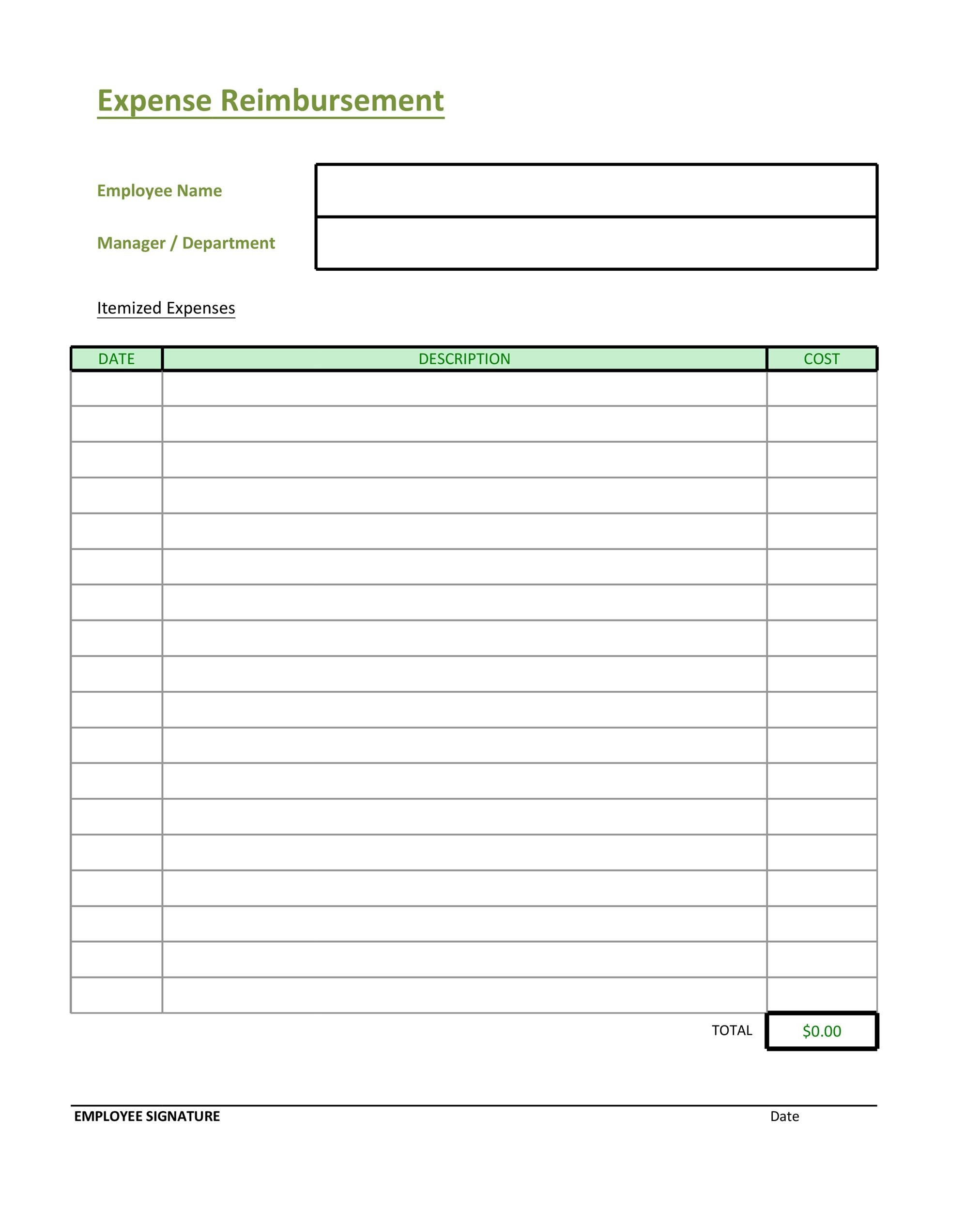 Expenses Claim Form Template from templatelab.com