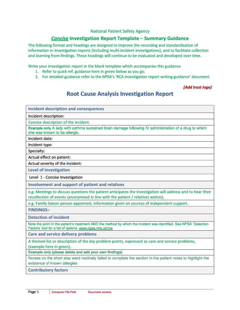 40+ Effective Root Cause Analysis Templates, Forms & Examples