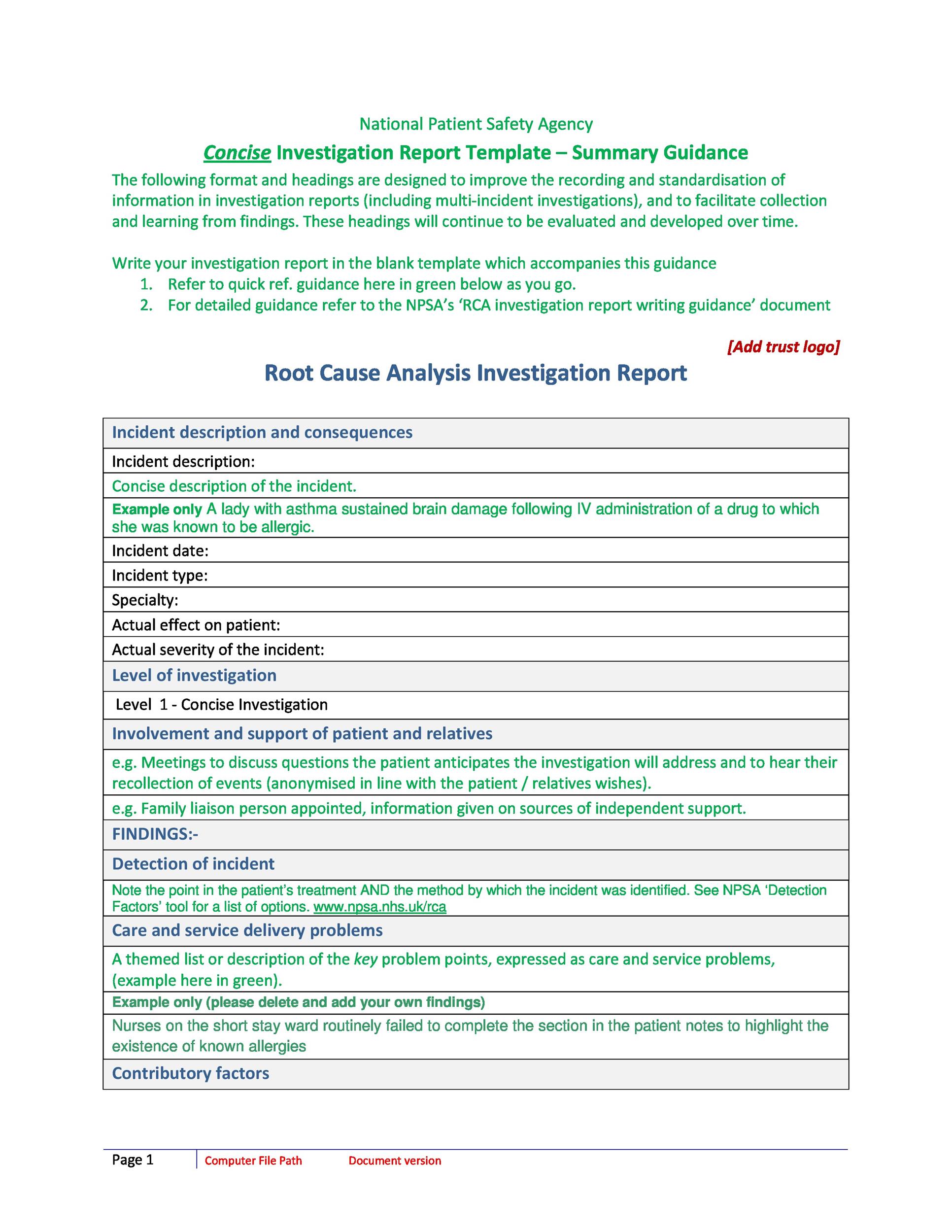 40+ Effective Root Cause Analysis Templates, Forms & Examples