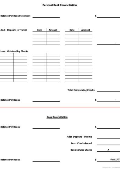 50 Bank Reconciliation Examples Templates 100% Free 50 Bank Reconciliation Examples Templates 100% Free