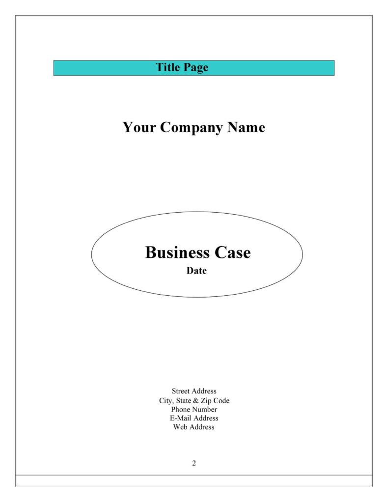 30+ Simple Business Case Templates & Examples ᐅ TemplateLab