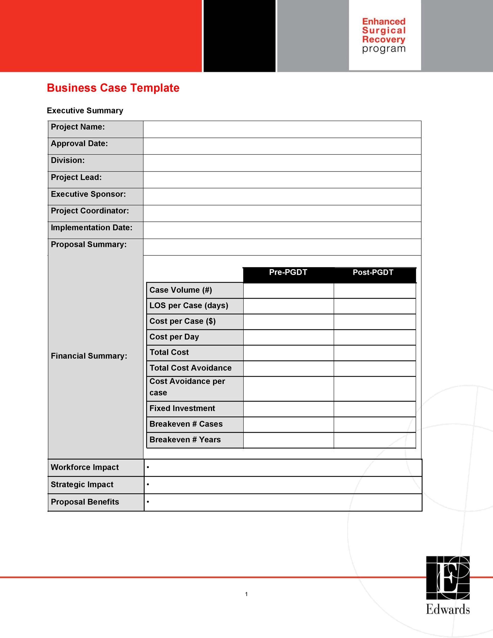 business case template for office relocation