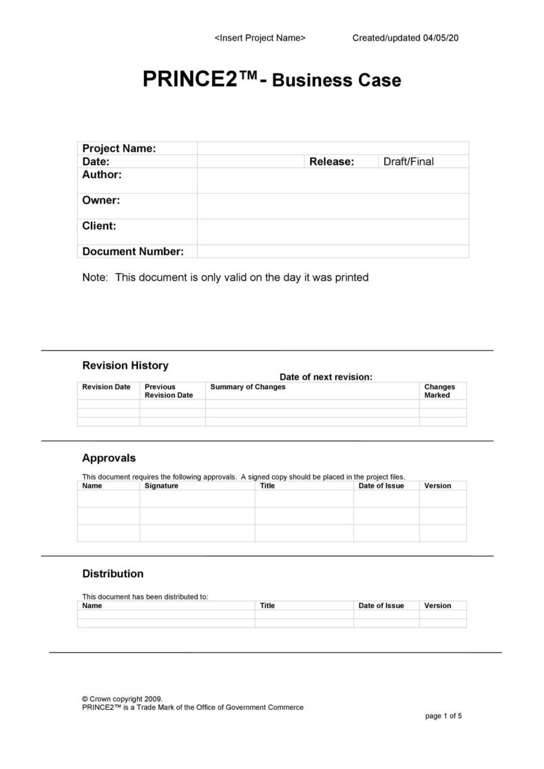Business Use Case Template
