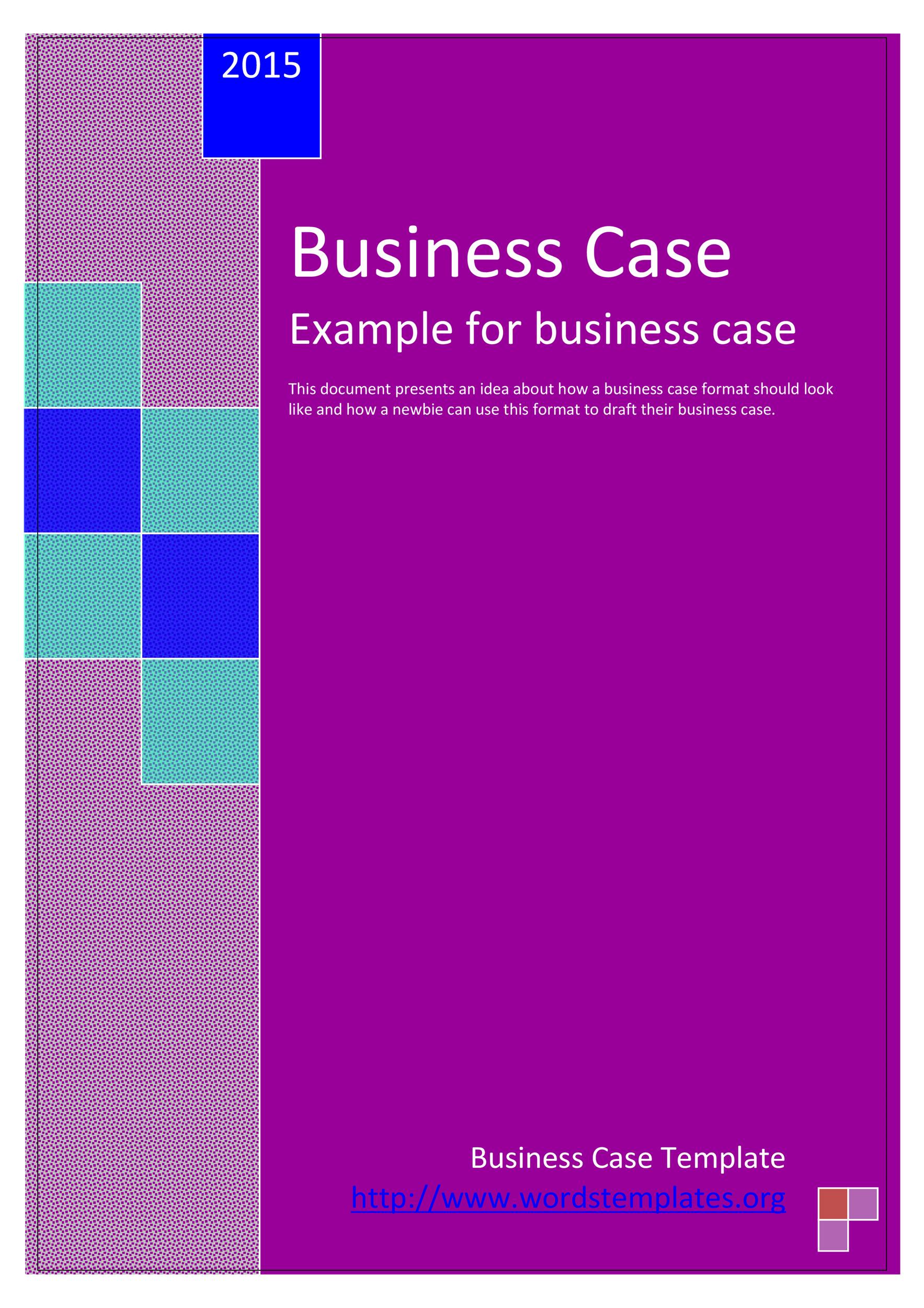 simple business case template ppt