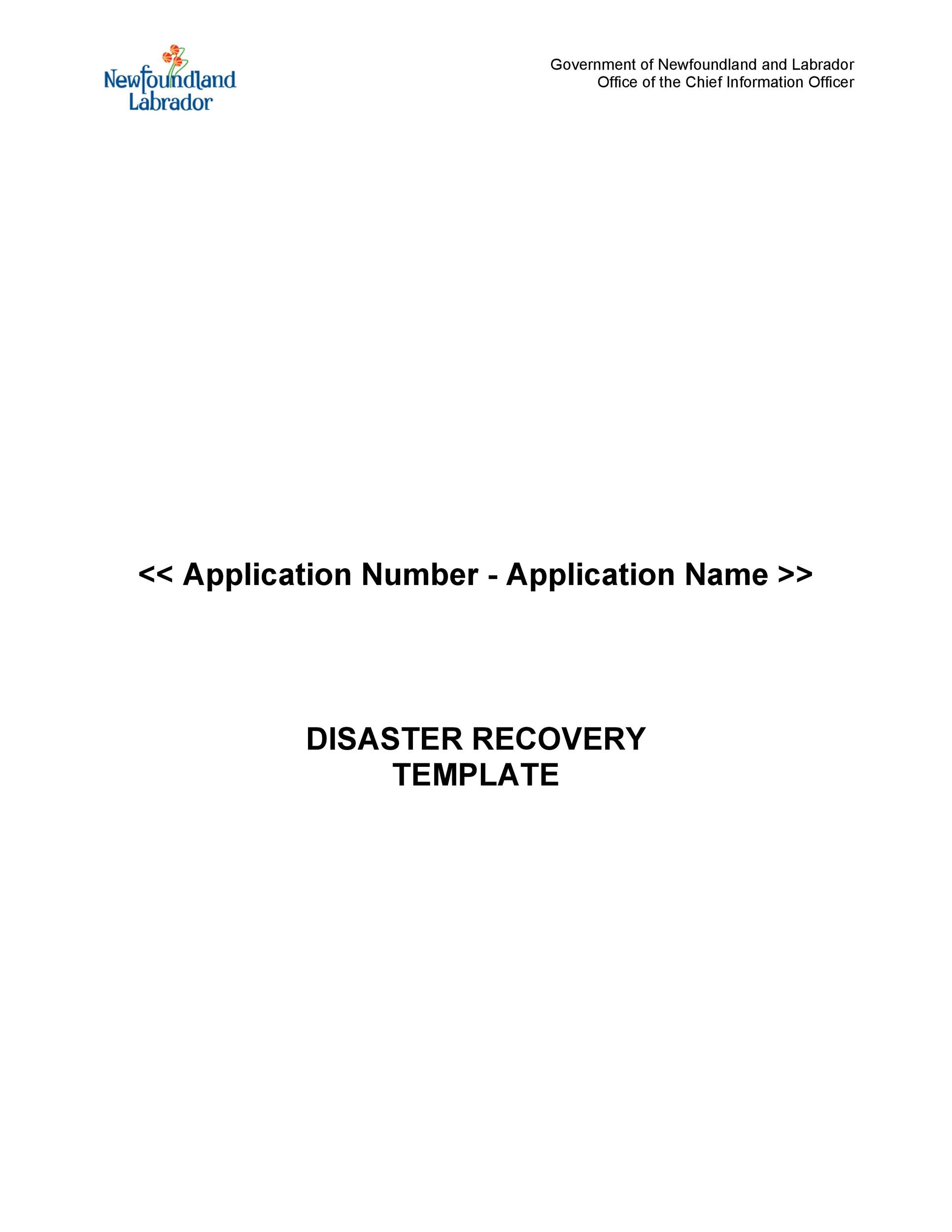 Free Disaster Recovery Plan Template 14
