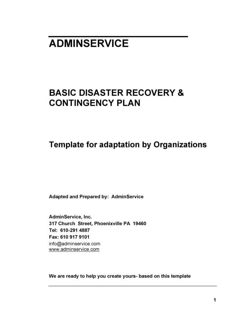 52 Effective Disaster Recovery Plan Templates [DRP] ᐅ TemplateLab
