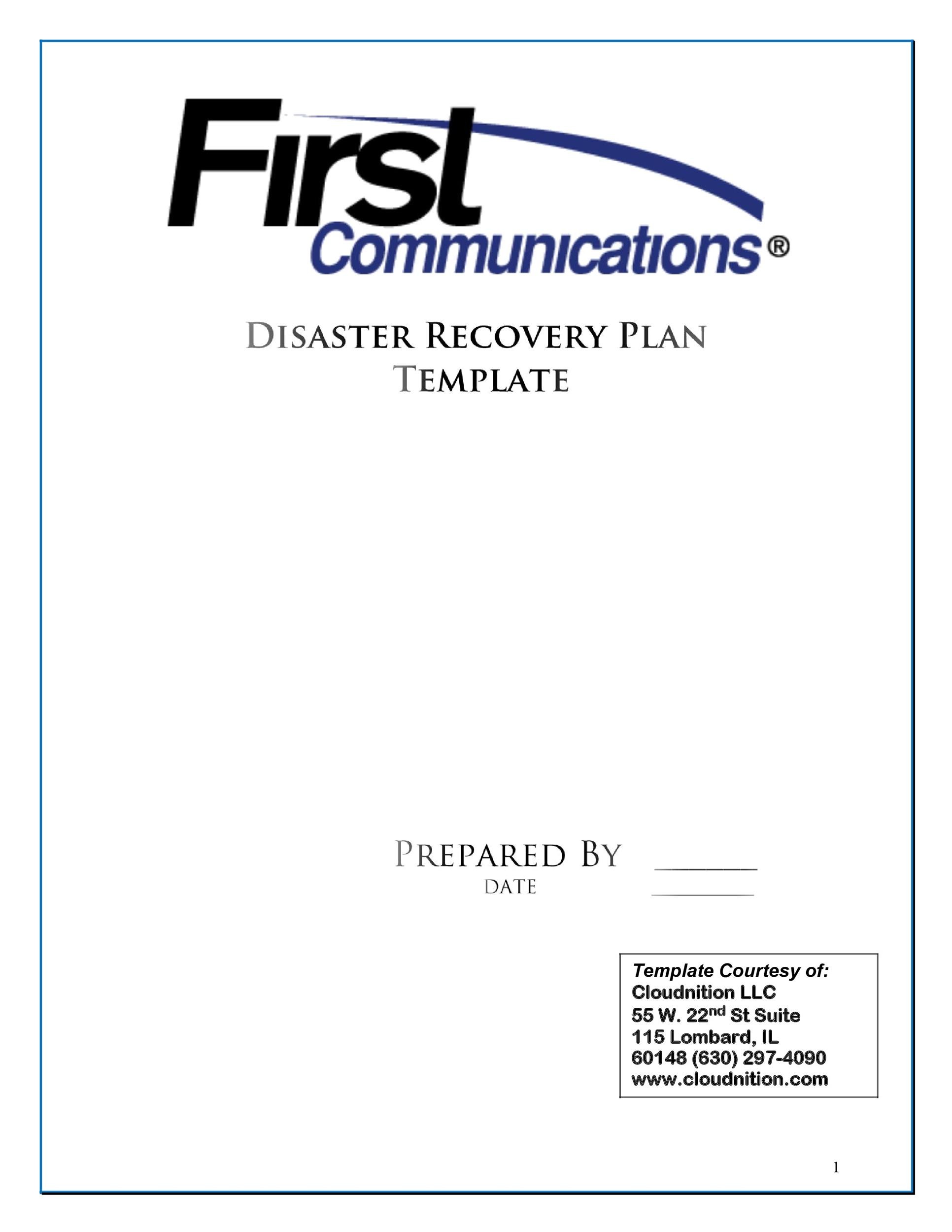 Free Disaster Recovery Plan Template 31