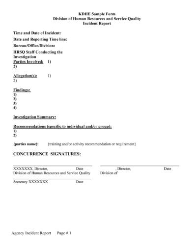 Free Incident Report Template 09