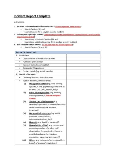 Free Incident Report Template 10