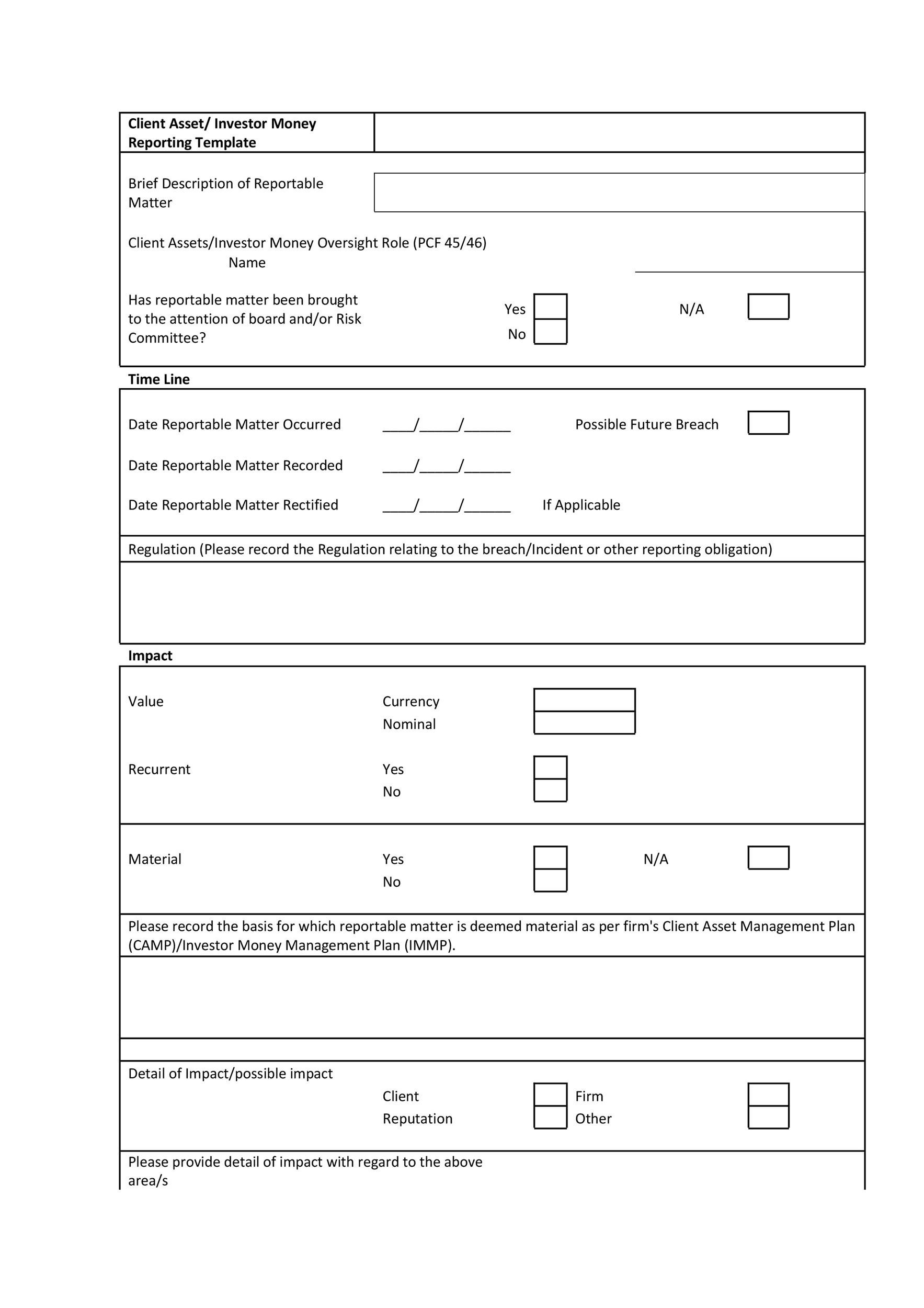Free Incident Report Template 30