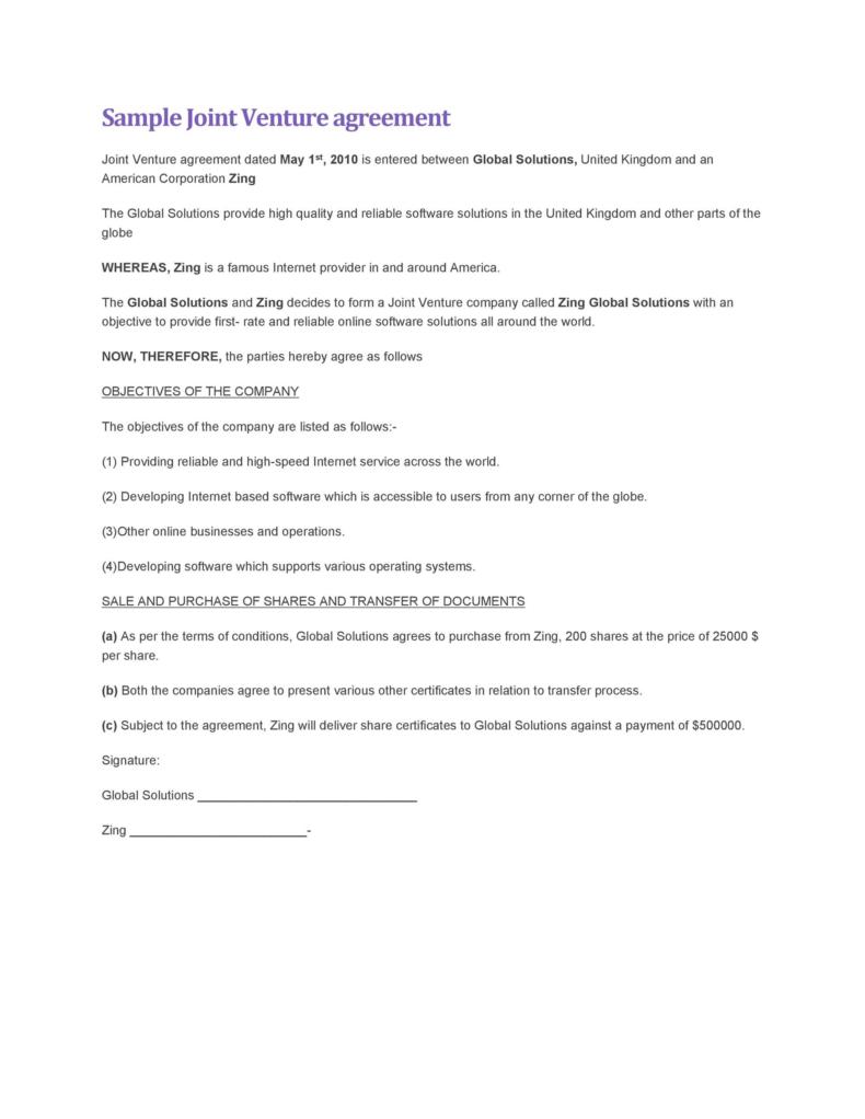 53 Simple Joint Venture Agreement Templates PDF DOC ᐅ TemplateLab 53 Simple Joint Venture Agreement Templates PDF DOC ᐅ TemplateLab