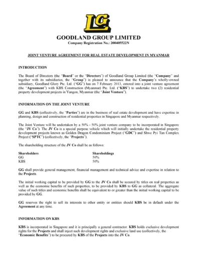 53 Simple Joint Venture Agreement Templates [PDF, DOC] ᐅ TemplateLab