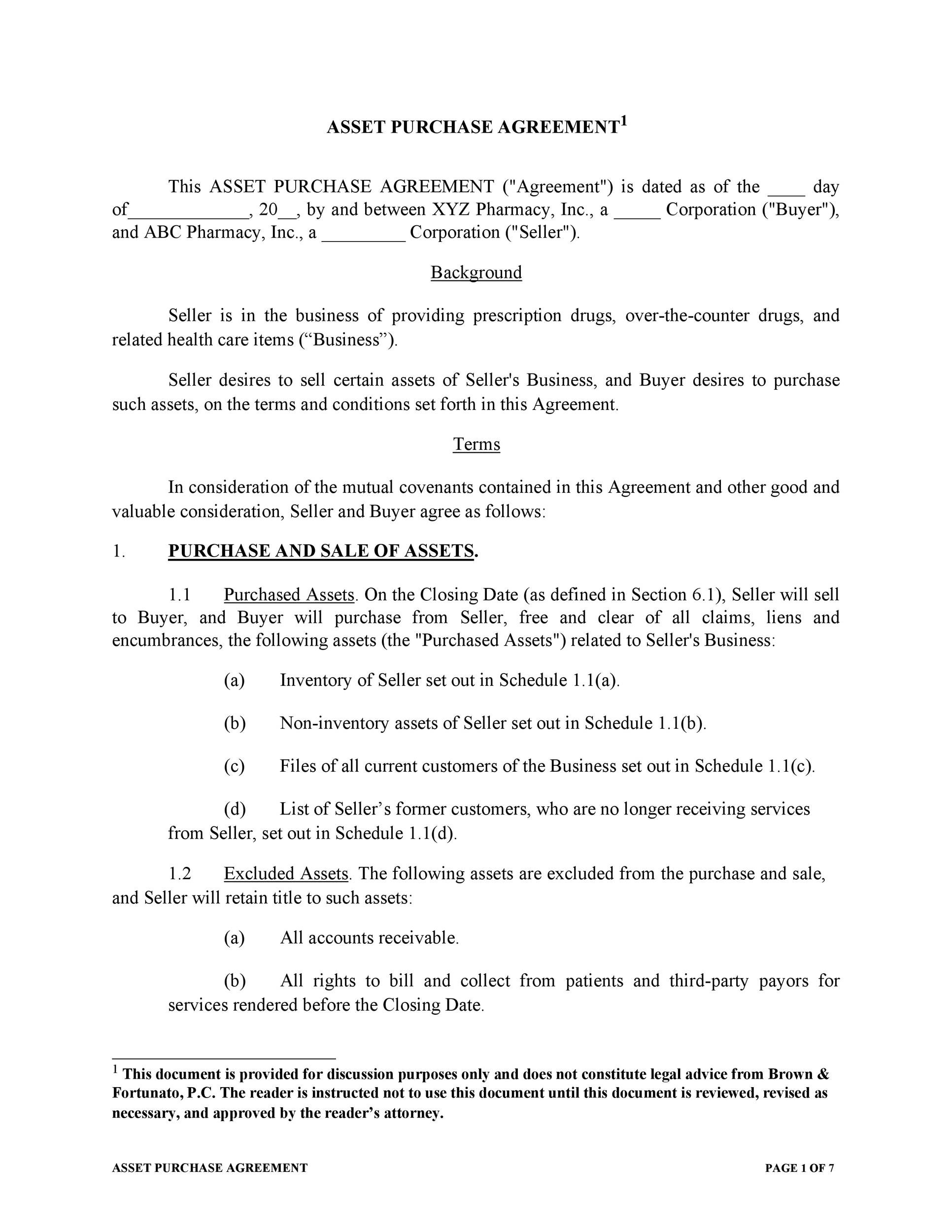 Free Purchase Agreement Template 36