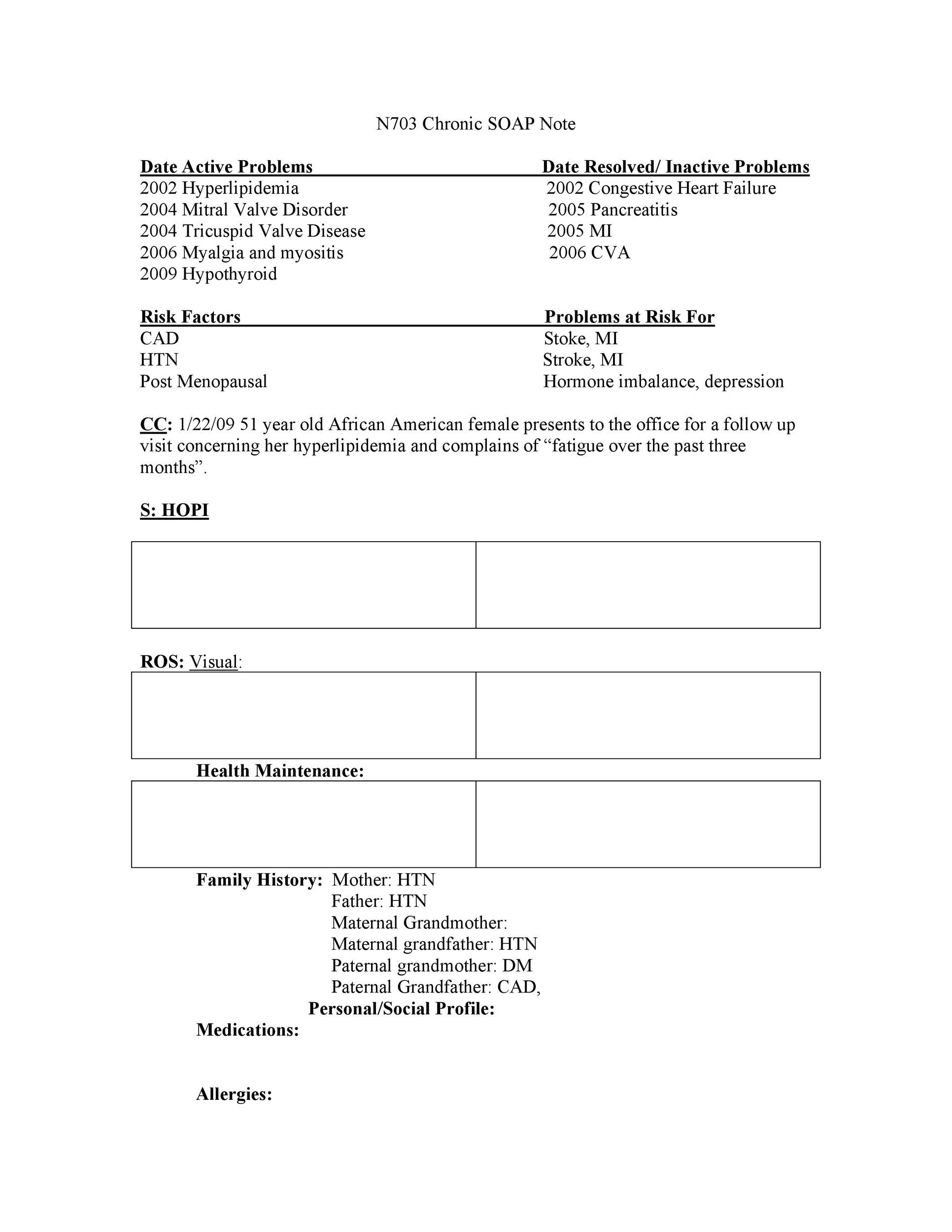 Free Soap Note Template 35