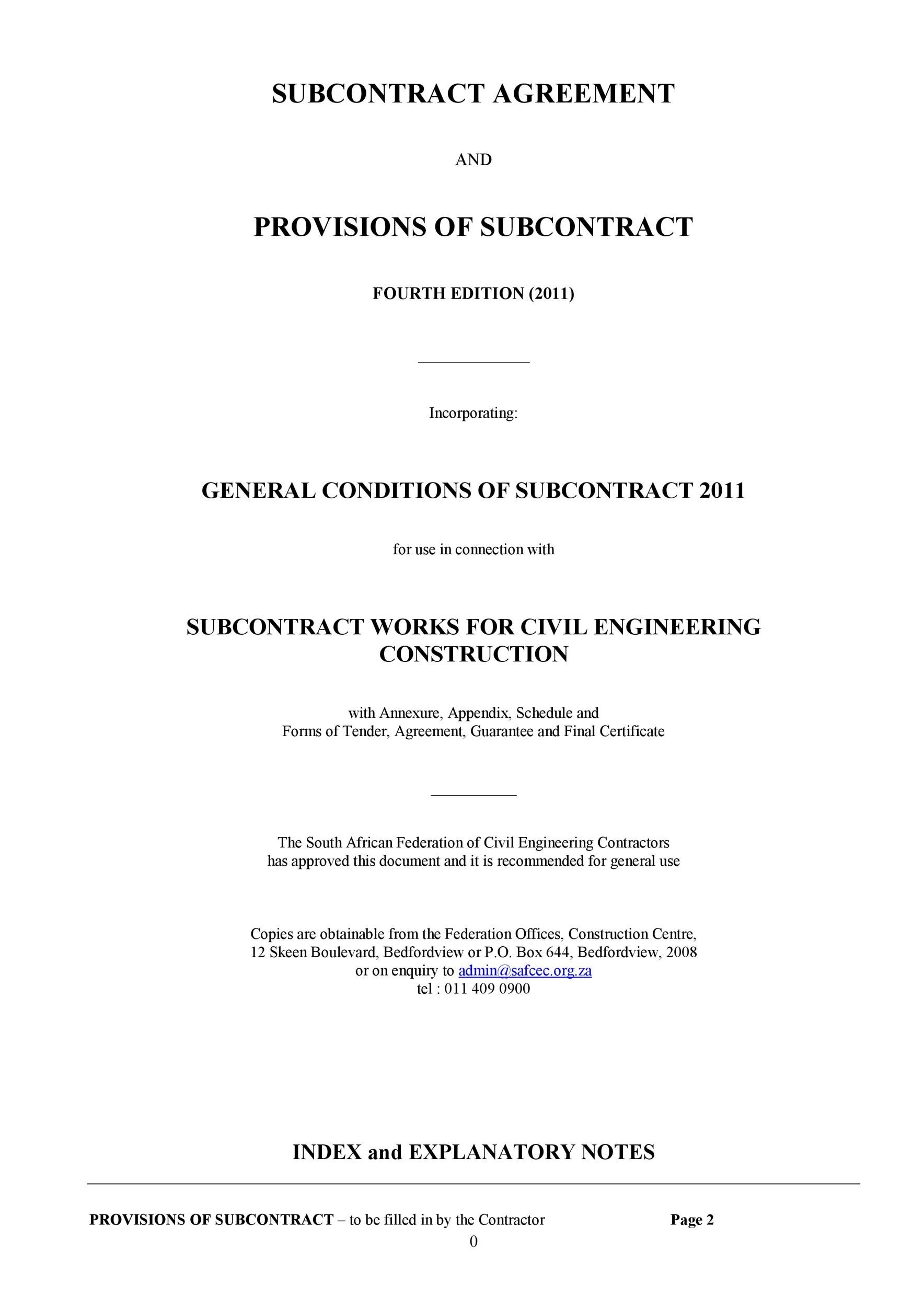 Free Subcontractor Agreement 22